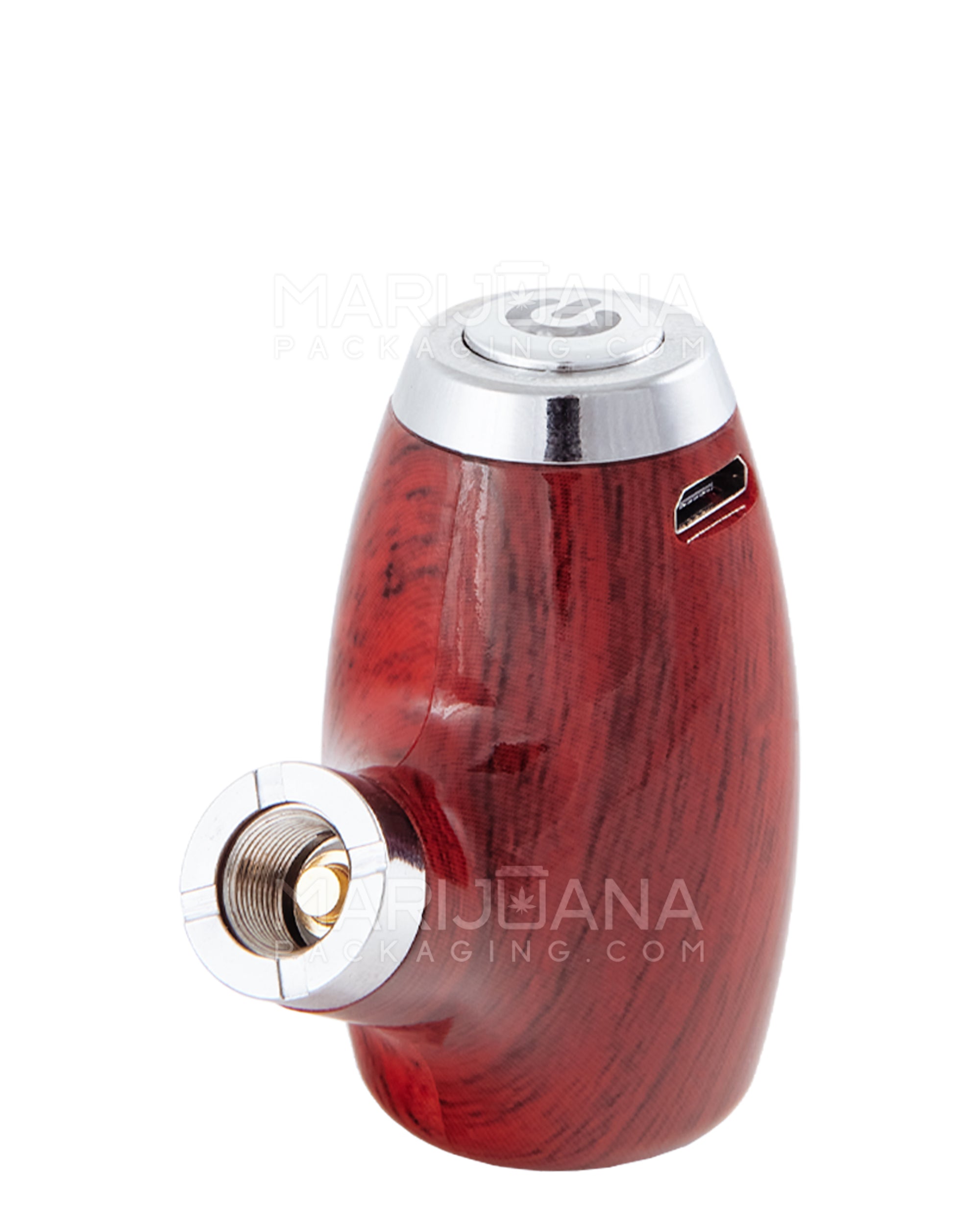 Variable Voltage "Old Man's Pipe" Shaped Vape Cartridge Battery | 900mah - Redwood Wood - 510 Thread - 6