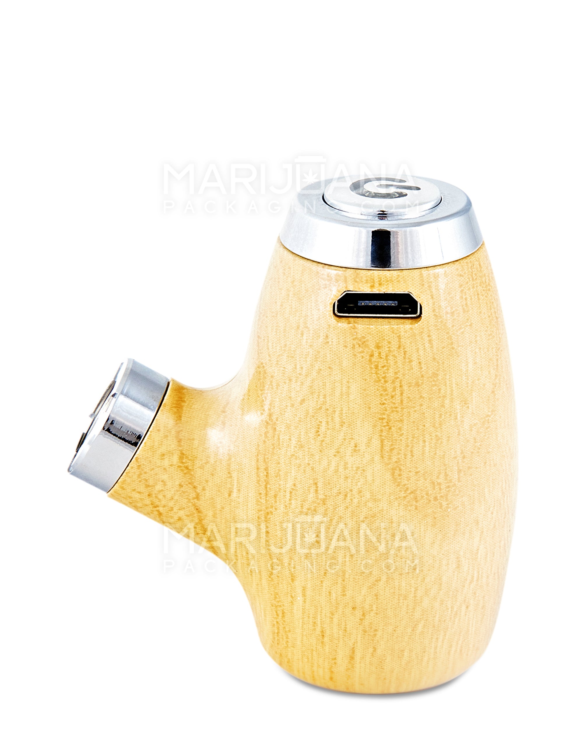 Variable Voltage "Old Man's Pipe" Shaped Vape Cartridge Battery | 900mah - Spruce Wood - 510 Thread - 3
