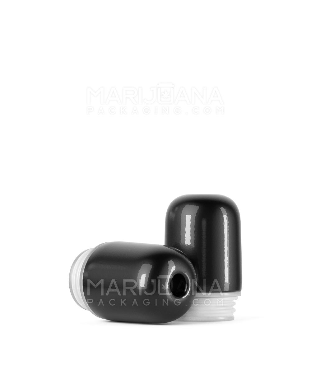 AVD | Round Vape Mouthpiece for Glass Cartridges | Black Ceramic - Eazy Press - 600 Count - 1