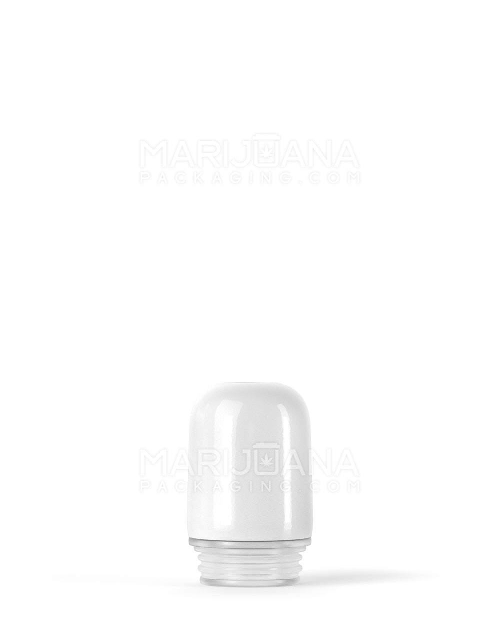 AVD | Round Vape Mouthpiece for Glass Cartridges | White Ceramic - Eazy Press - 600 Count - 2