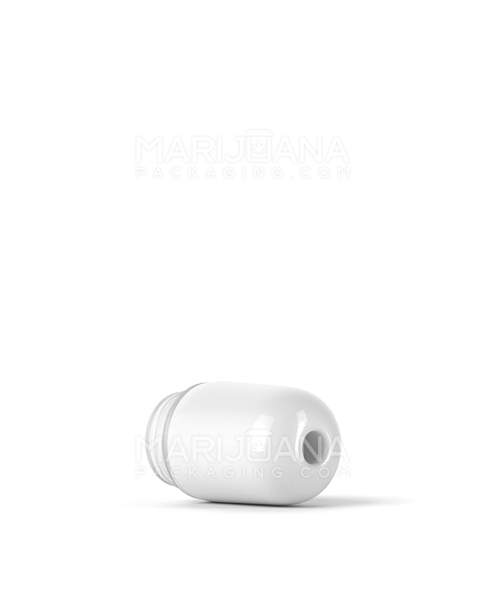 AVD | Round Vape Mouthpiece for Glass Cartridges | White Ceramic - Eazy Press - 600 Count - 5
