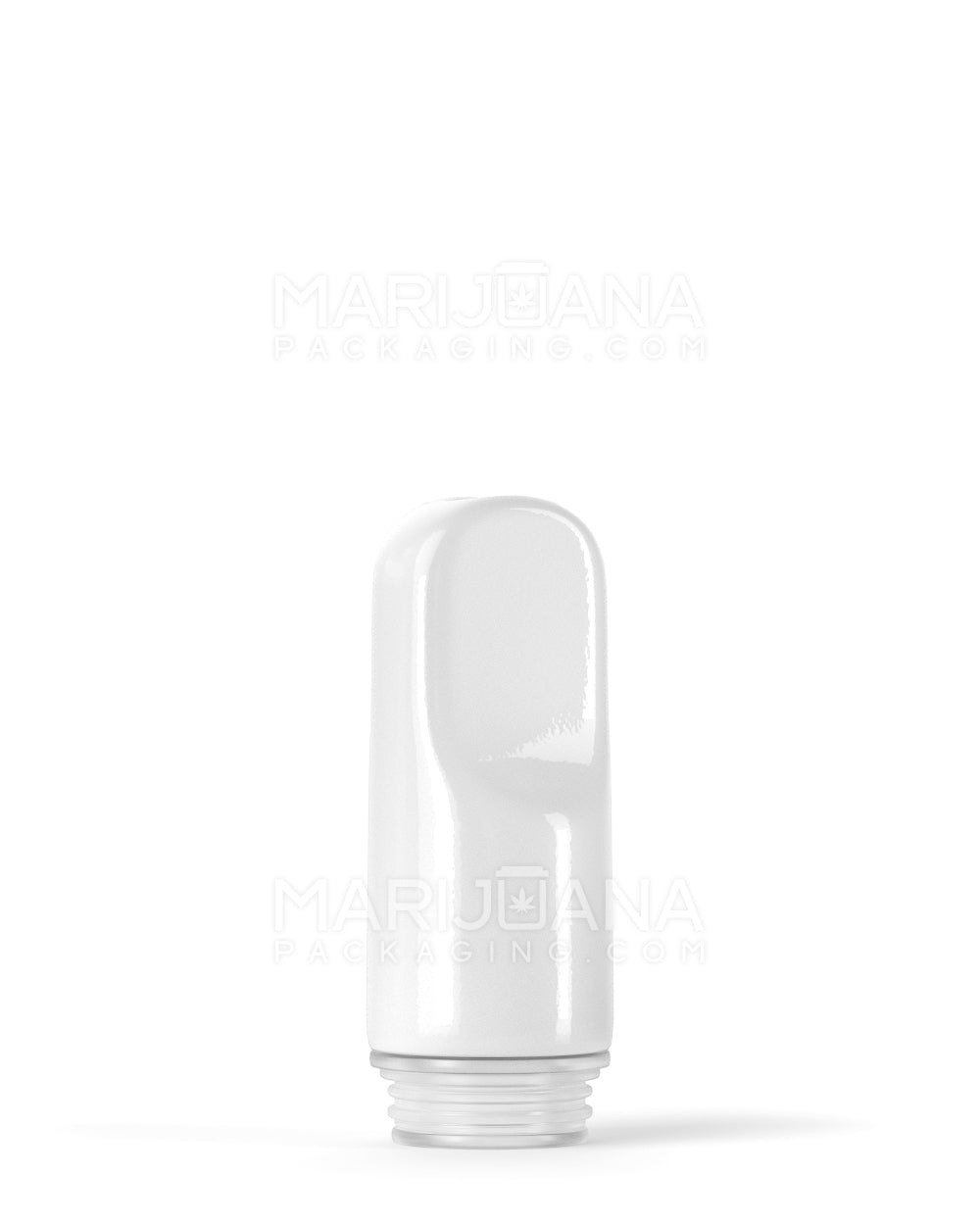 AVD | Flat Vape Mouthpiece for Glass Cartridges | White Ceramic - Eazy Press - 600 Count - 2