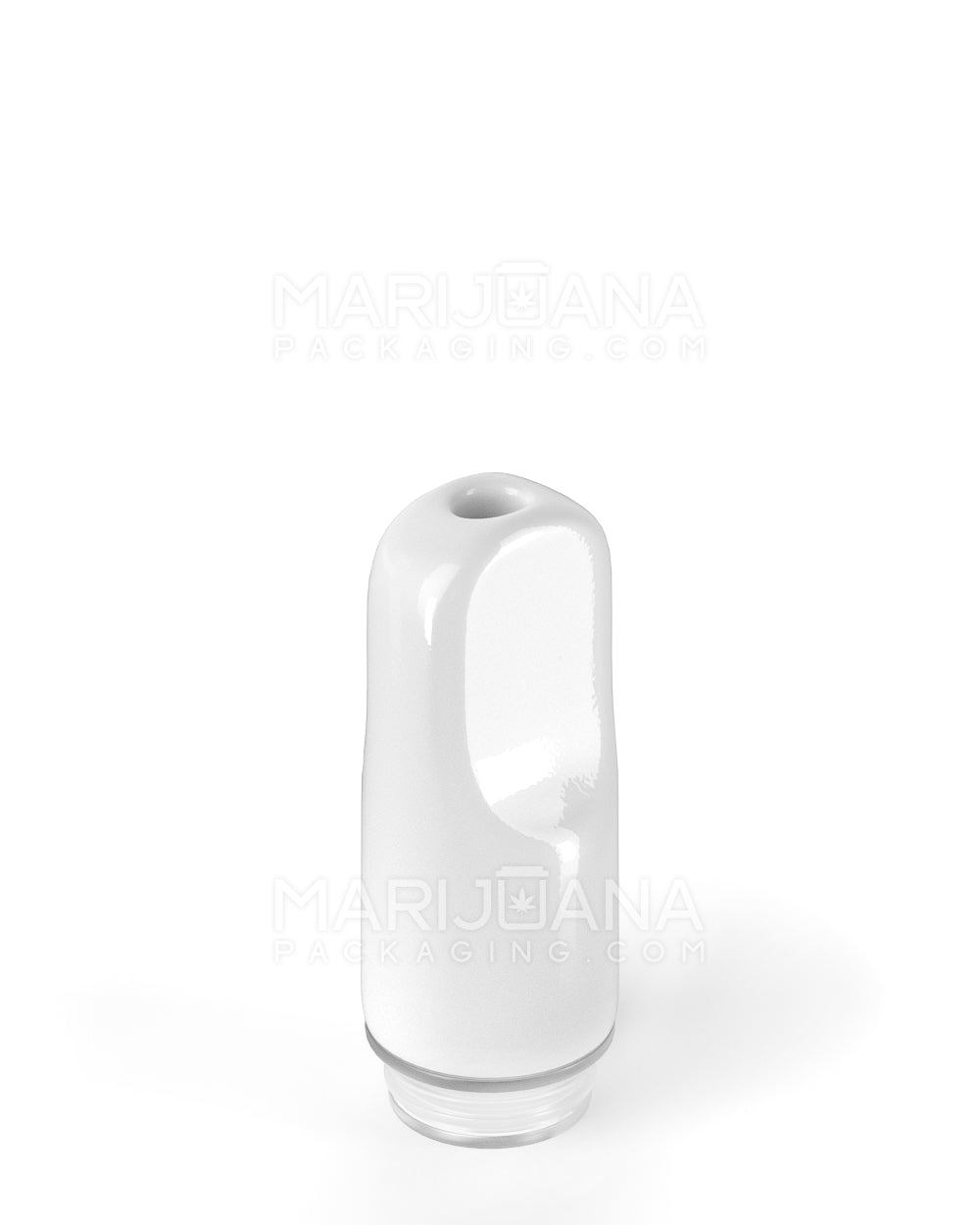 AVD | Flat Vape Mouthpiece for Glass Cartridges | White Ceramic - Eazy Press - 600 Count - 3