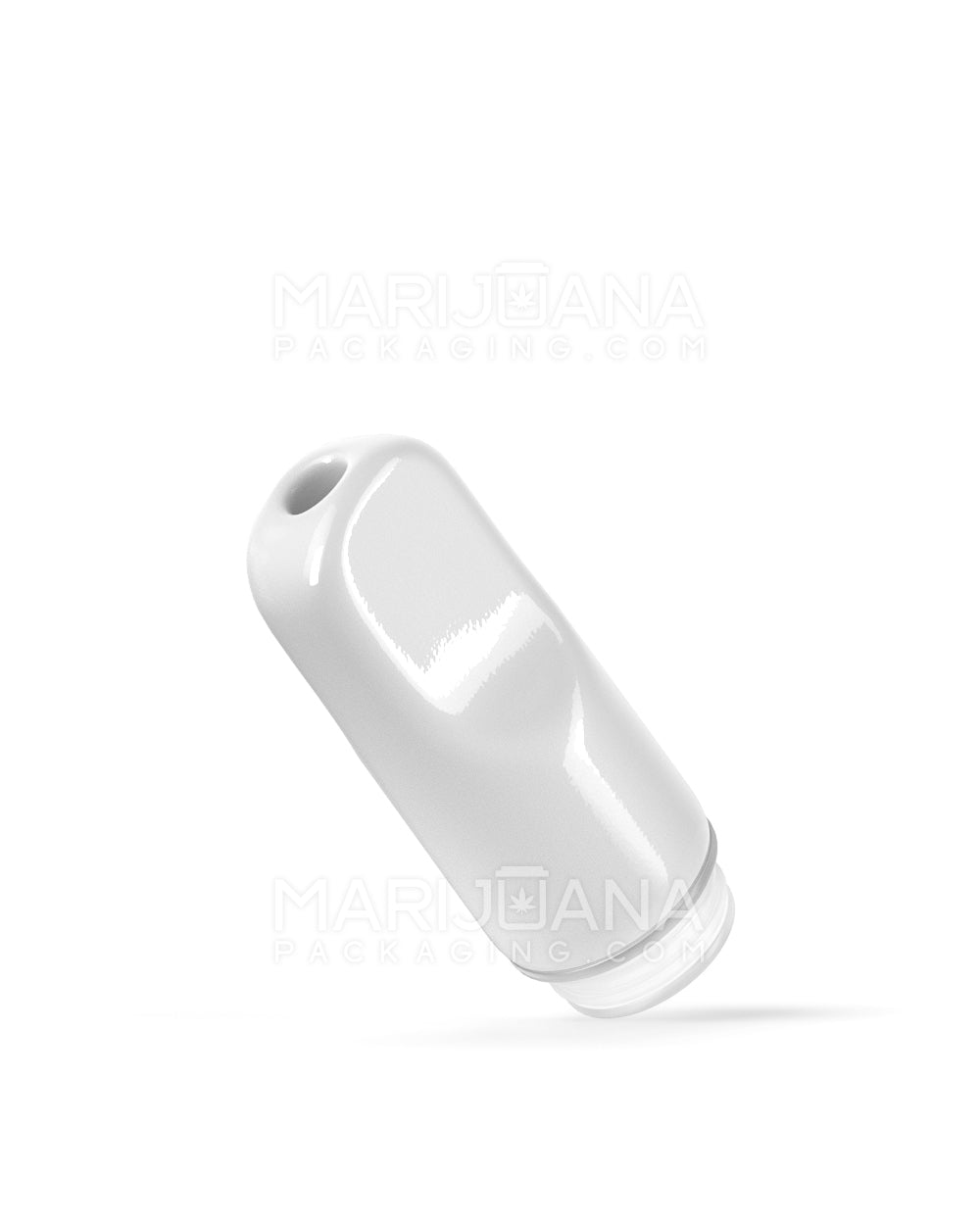 AVD | Flat Vape Mouthpiece for Glass Cartridges | White Ceramic - Eazy Press - 600 Count - 4