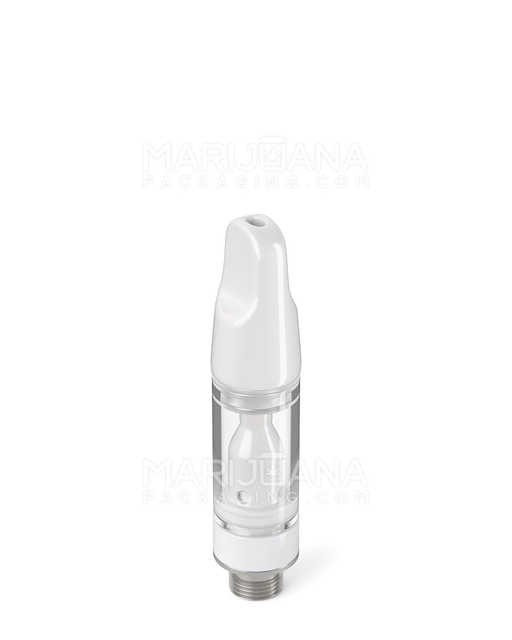 TPK | Ceramic Vape Cartridge with Flat White Ceramic Mouthpiece | 0.5mL - Press On - 100 Count - 4