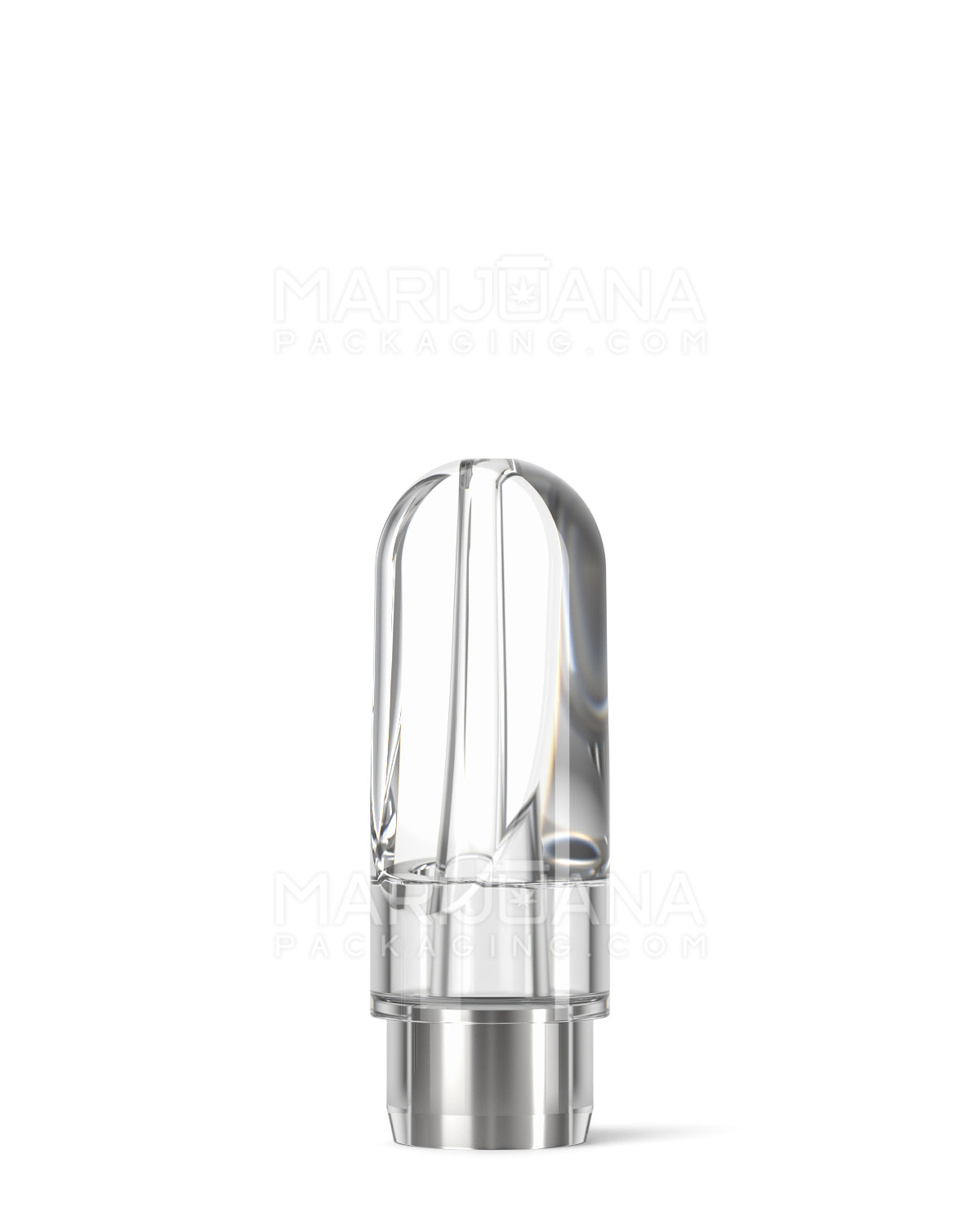 AVD | Flat Vape Mouthpiece for GoodCarts Plastic Cartridges | Clear Plastic - Press On - 600 Count - 2