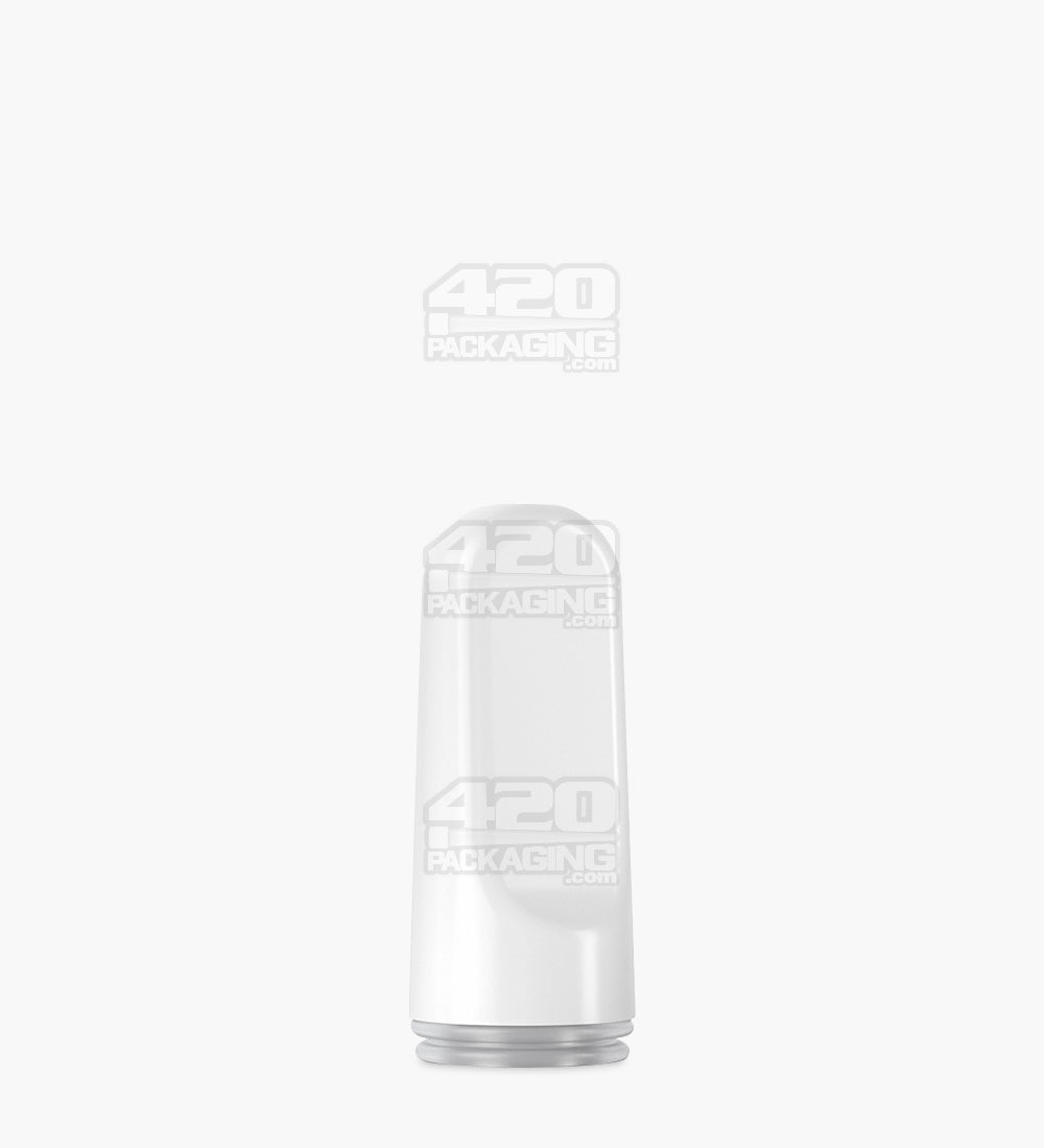AVD | Flat Vape Mouthpiece for GoodCarts Glass Cartridges | White Ceramic - Screw On - 600 Count