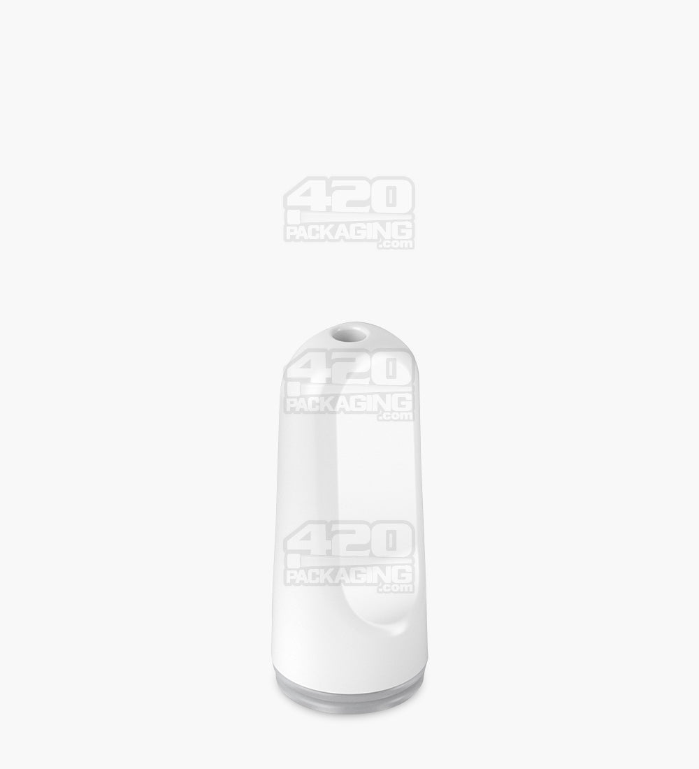 AVD | Flat Vape Mouthpiece for GoodCarts Glass Cartridges | White Ceramic - Screw On - 600 Count
