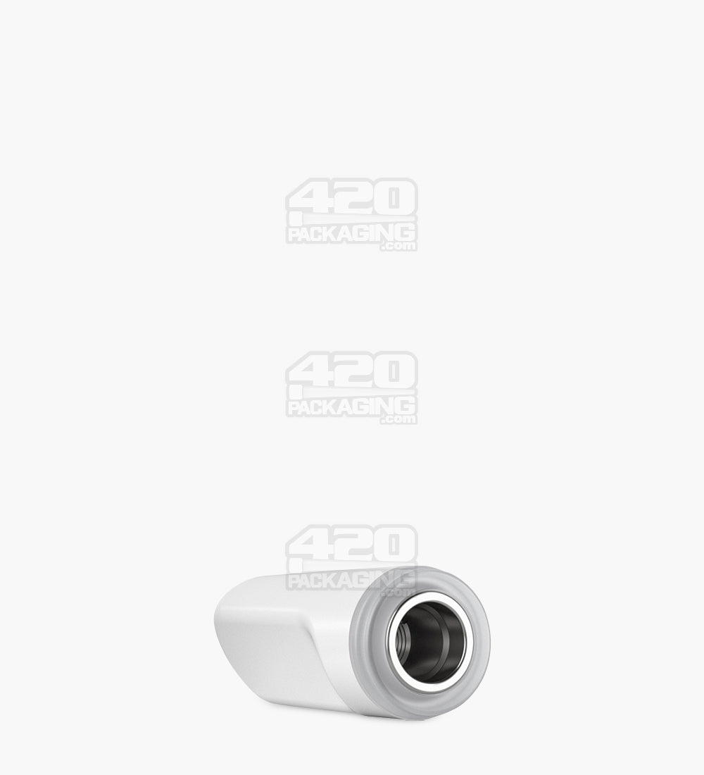 AVD | Flat Vape Mouthpiece for GoodCarts Glass Cartridges | White Ceramic - Screw On - 600 Count