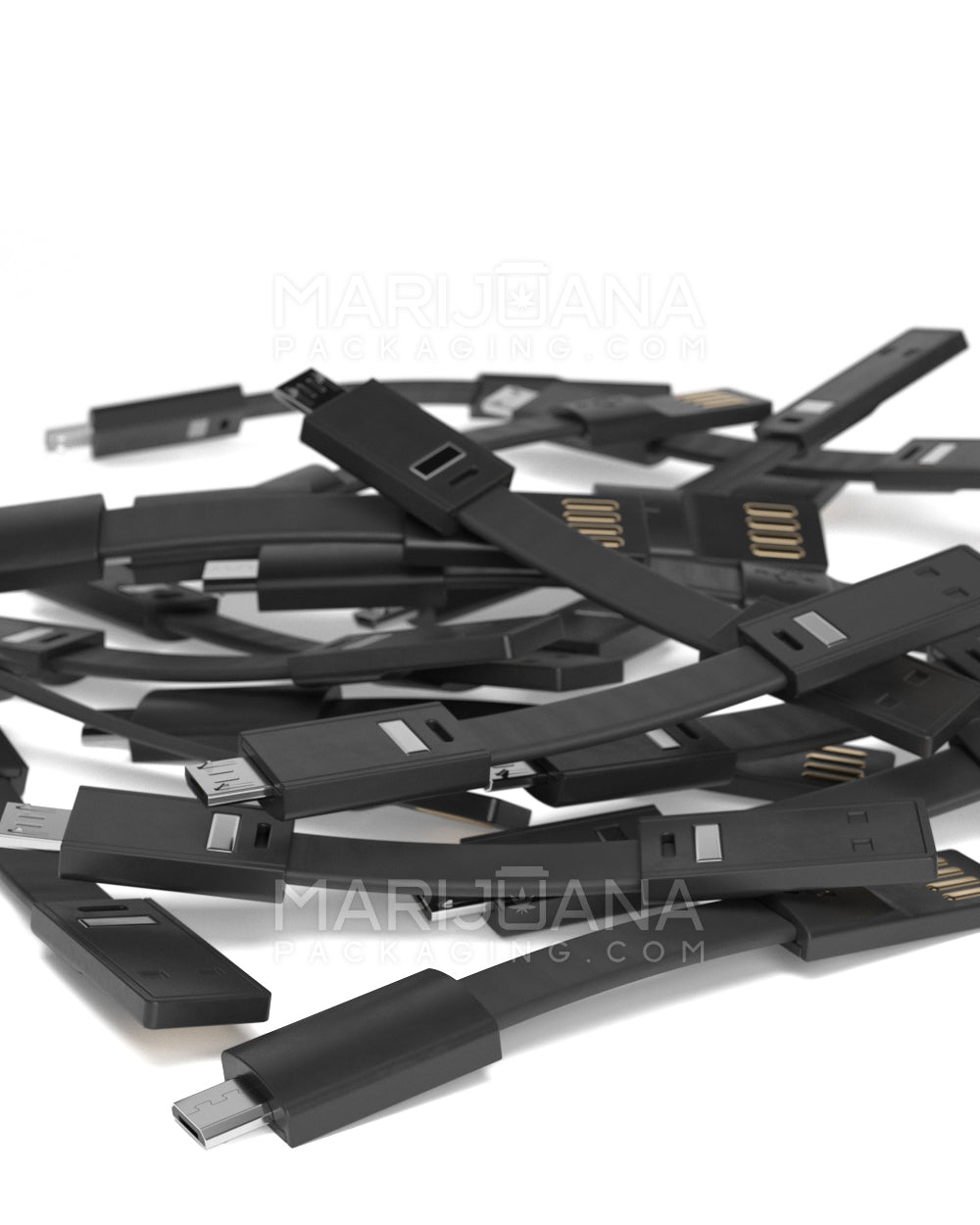 Vaporizer 3.5" USB to Micro USB Connection Cable | Black - 100 Count
