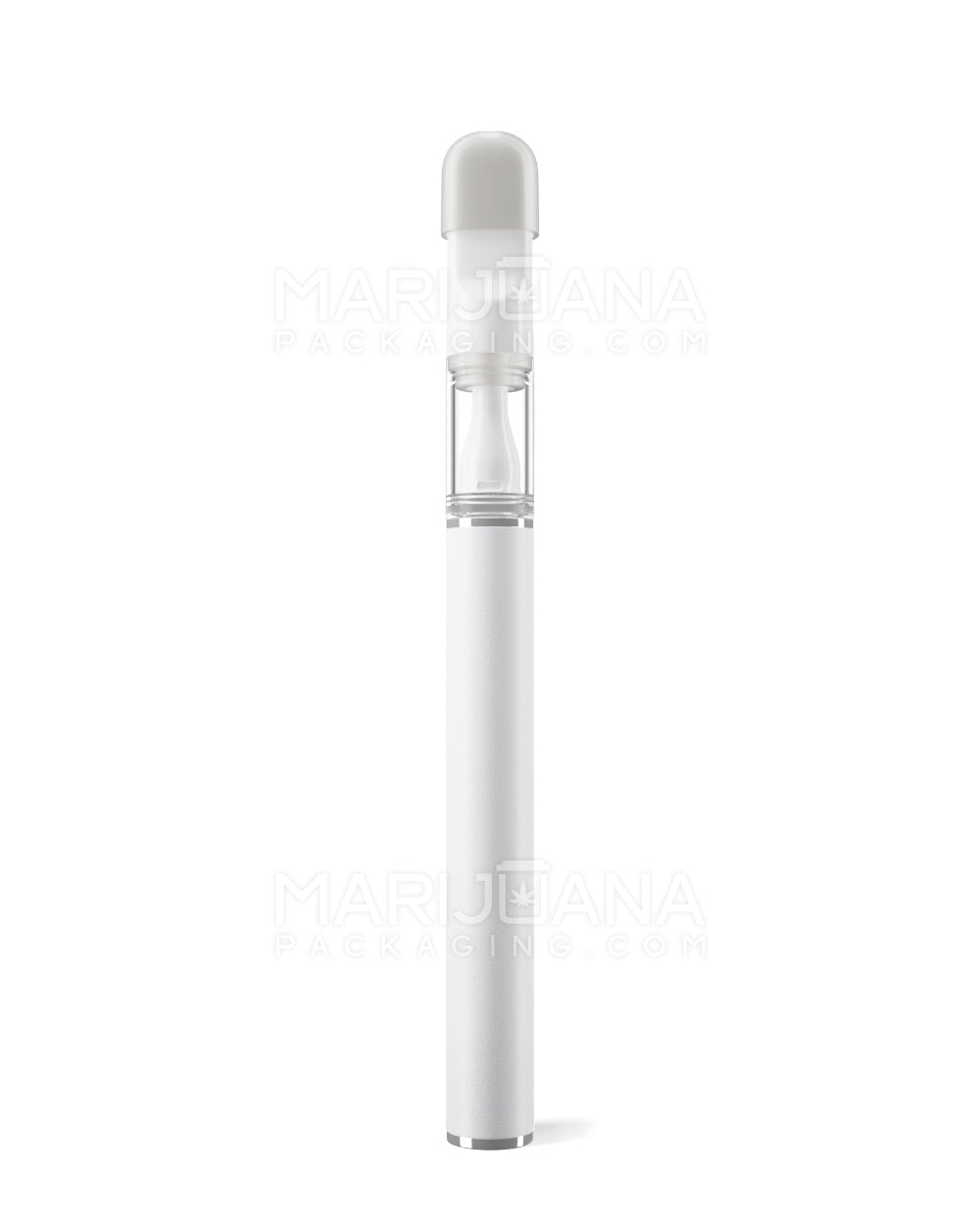 VAPER TIP | White Rechargeable Disposable Vape Pen with 2mm Aperture | 0.5mL - 300 mAh - 100 Count - 6
