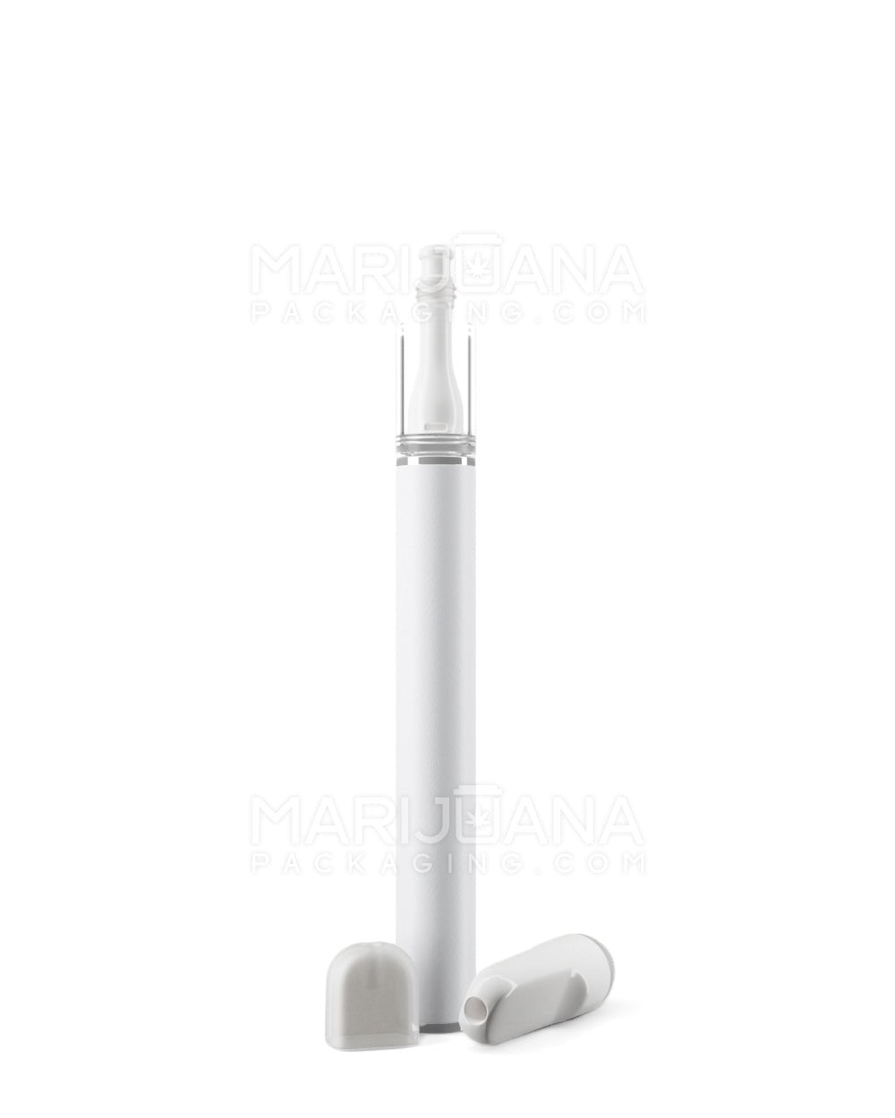 VAPER TIP | White Rechargeable Disposable Vape Pen with 2mm Aperture | 0.5mL - 300 mAh - 100 Count - 8