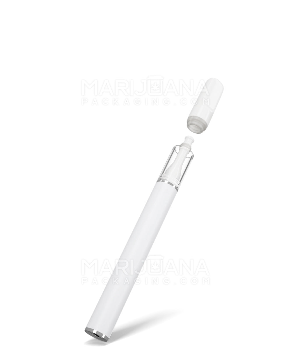 VAPER TIP | White Rechargeable Disposable Vape Pen with 2mm Aperture | 0.5mL - 300 mAh - 100 Count - 2