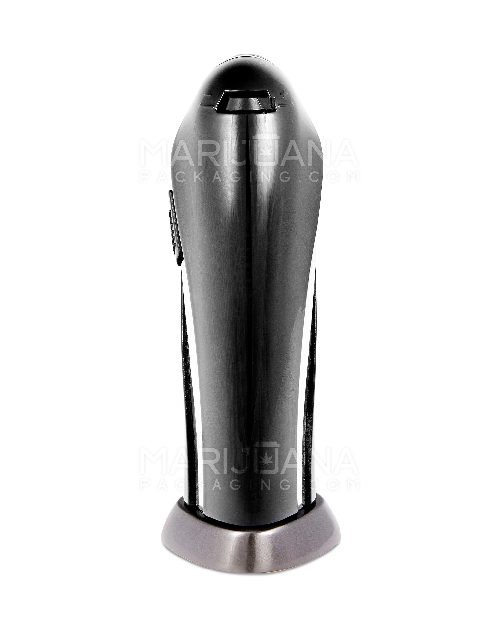 NEWPORT | Triple Flame Torch w/ Adjustable Flame | 6in Tall - No Butane - Black & Silver