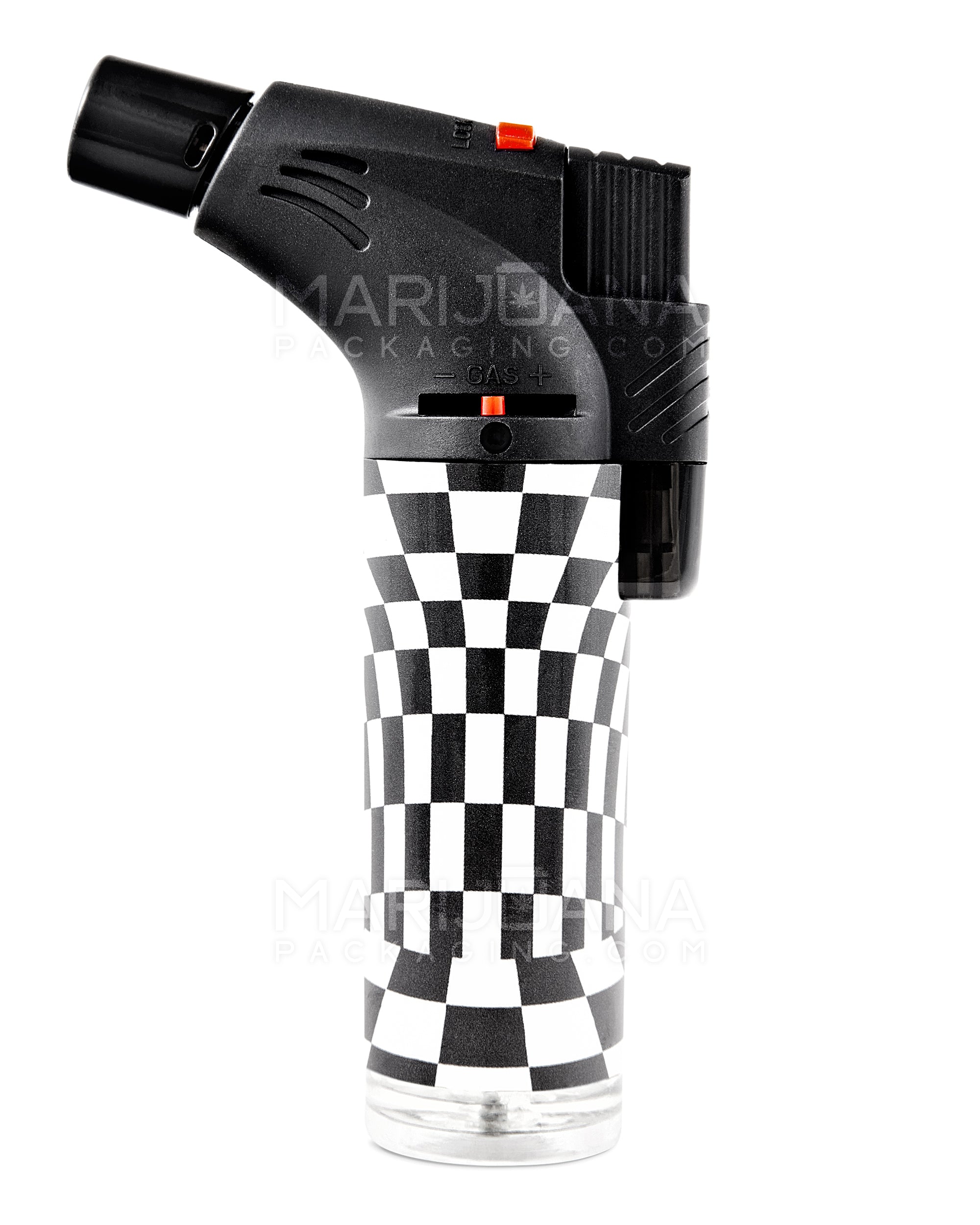 Psychedelic Design Plastic Torch w/ Safety Lock | 4.5in Tall - Butane - Assorted - 13