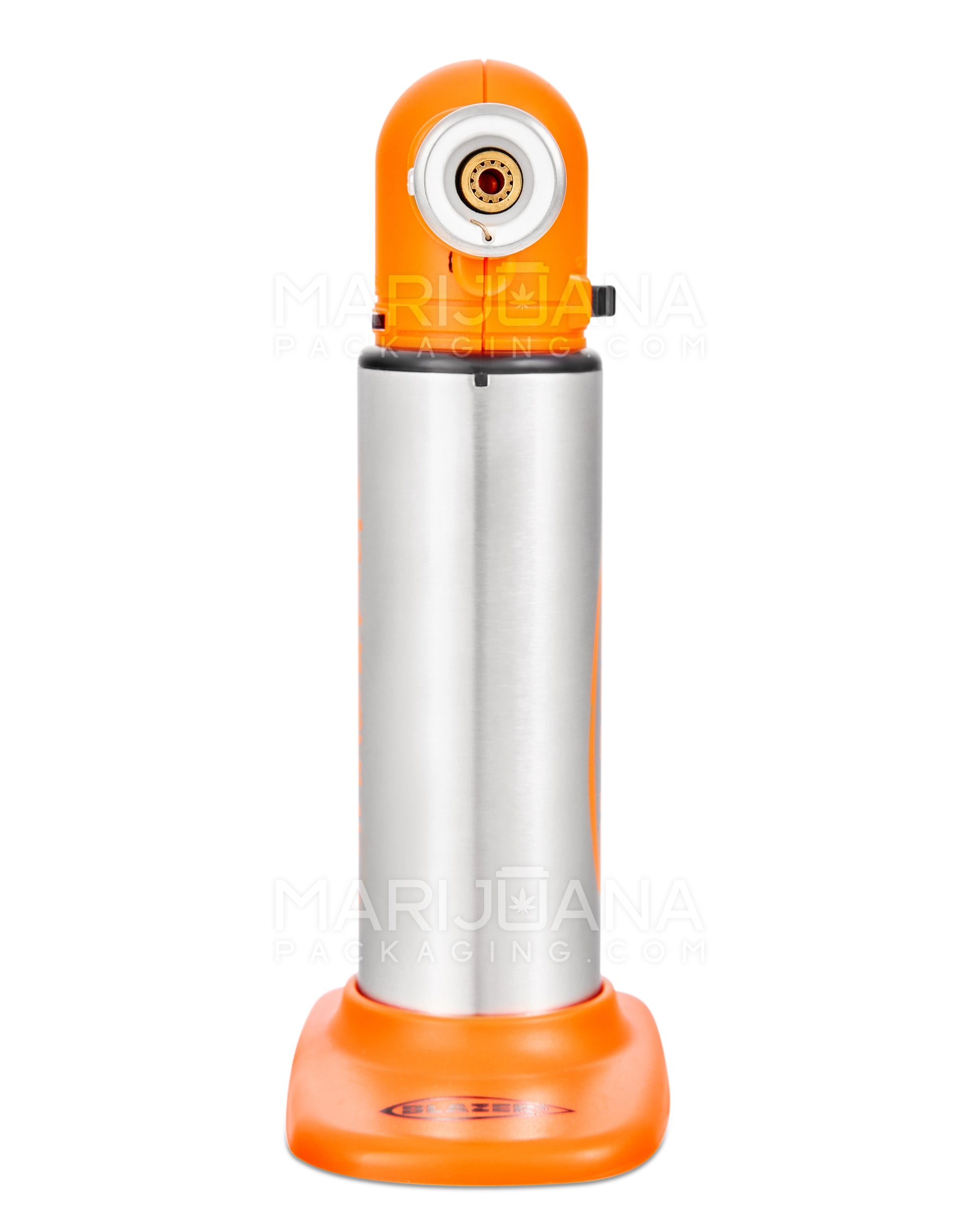 BLAZER | Big Buddy Metal Torch w/ Safety Lock | 7in Tall - No Butane - Orange - 4