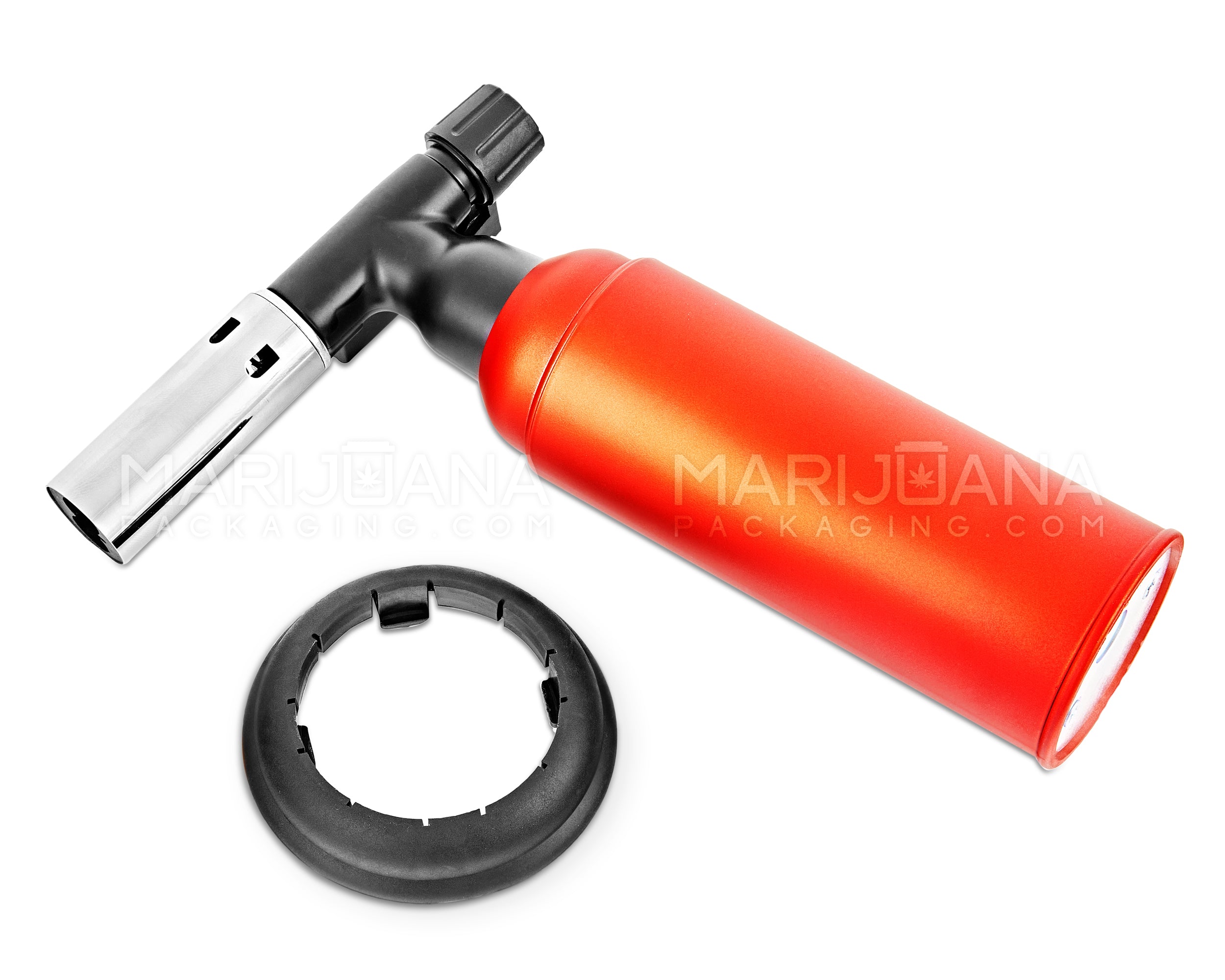 SCORCH TORCH | Metal Torch w/ Safety Lock | 8in Tall - Butane - Red - 2
