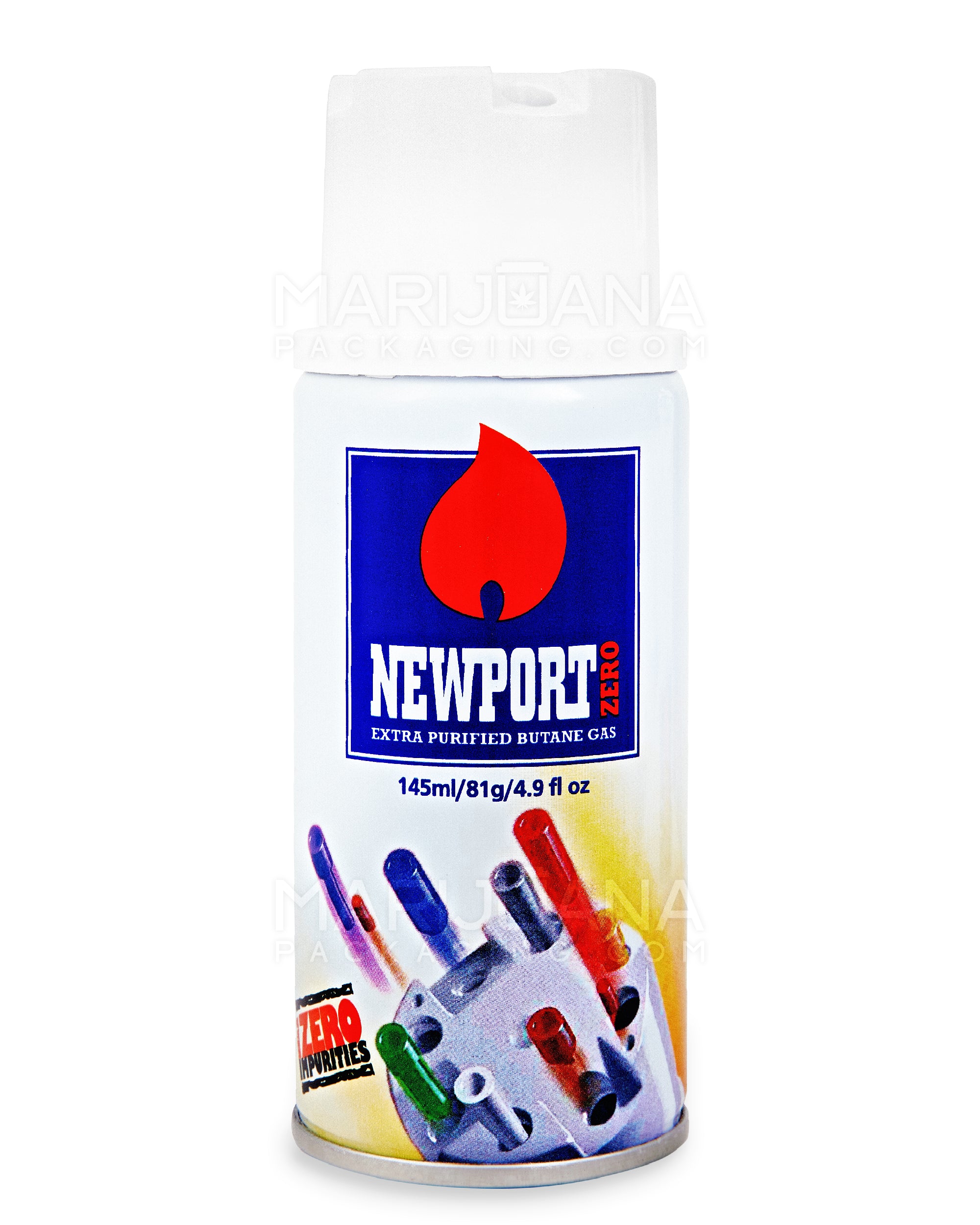 NEWPORT | 'Retail Display' Zero Extra Purified Butane Canisters w/ Flints | 145mL - BHO - 12 Count - 3