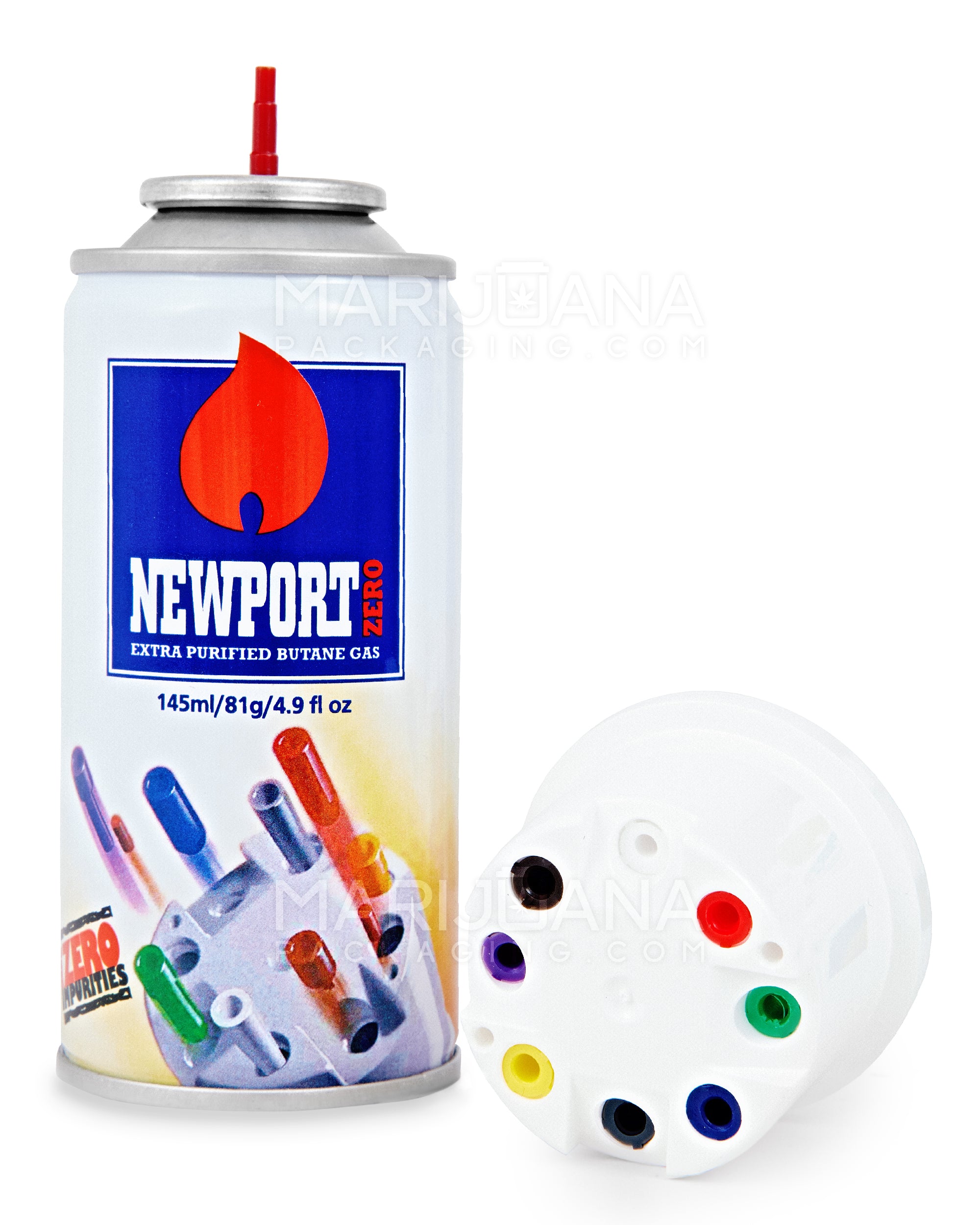 NEWPORT | 'Retail Display' Zero Extra Purified Butane Canisters w/ Flints | 145mL - BHO - 12 Count - 4