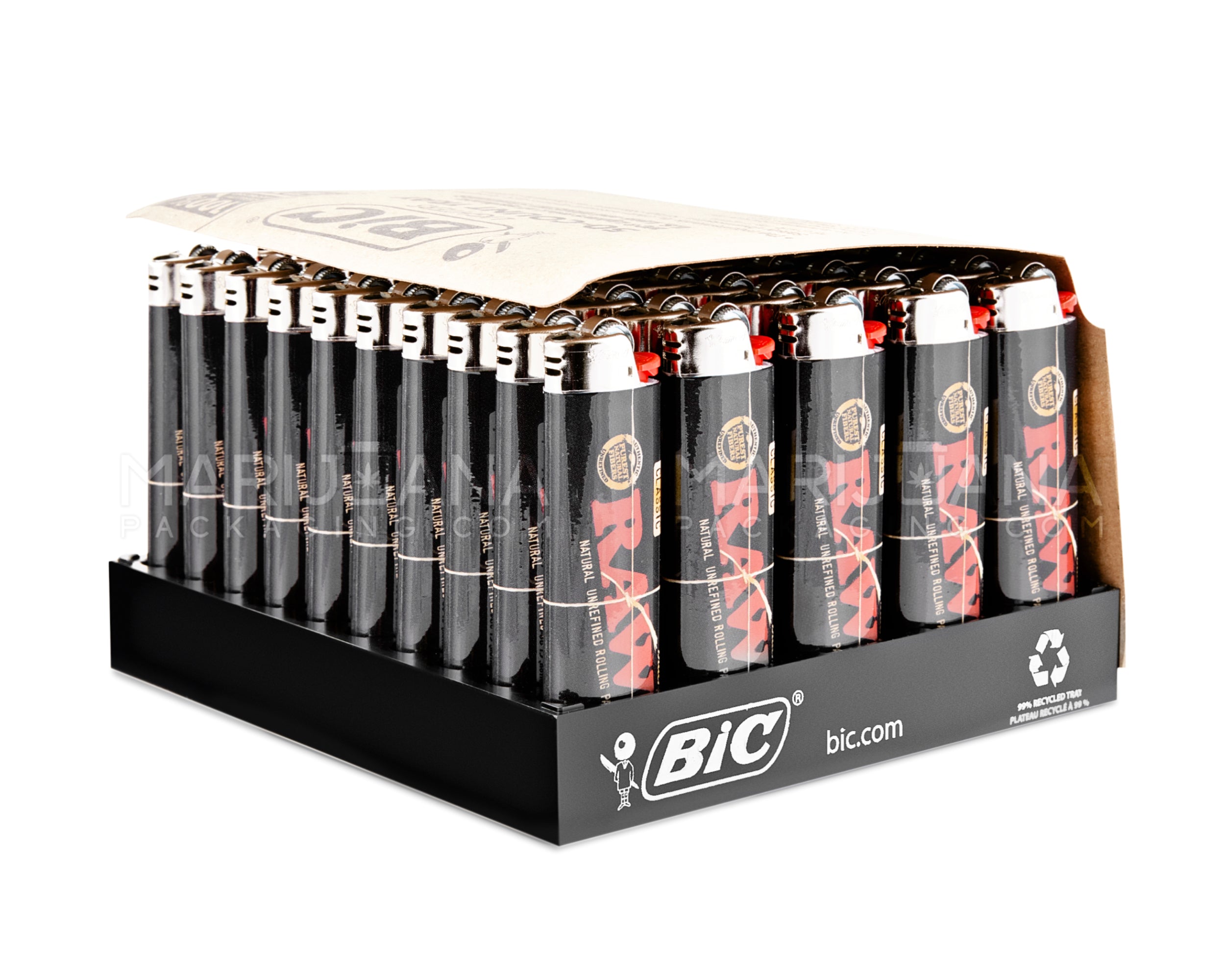 BIC | 'Retail Display' RAW Black Edition Lighters - 50 Count