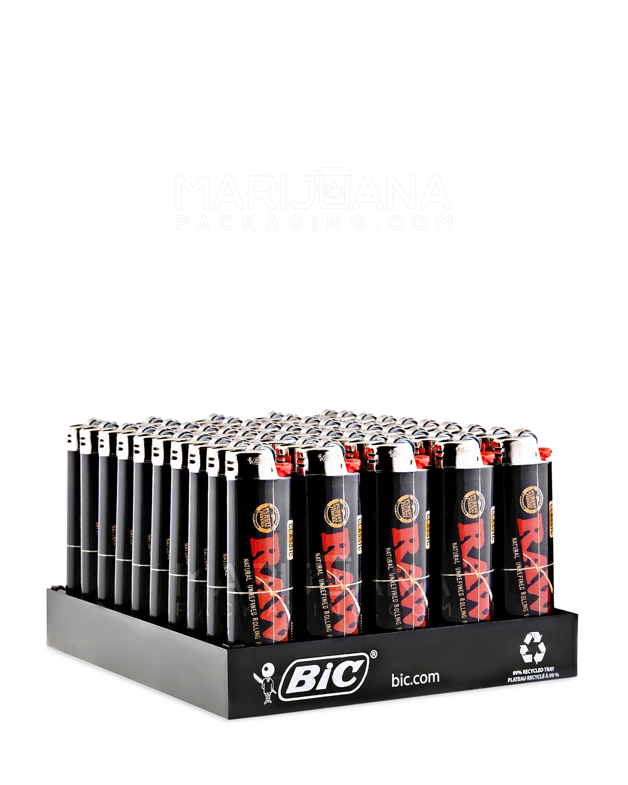 BIC | 'Retail Display' RAW Black Edition Lighters - 50 Count