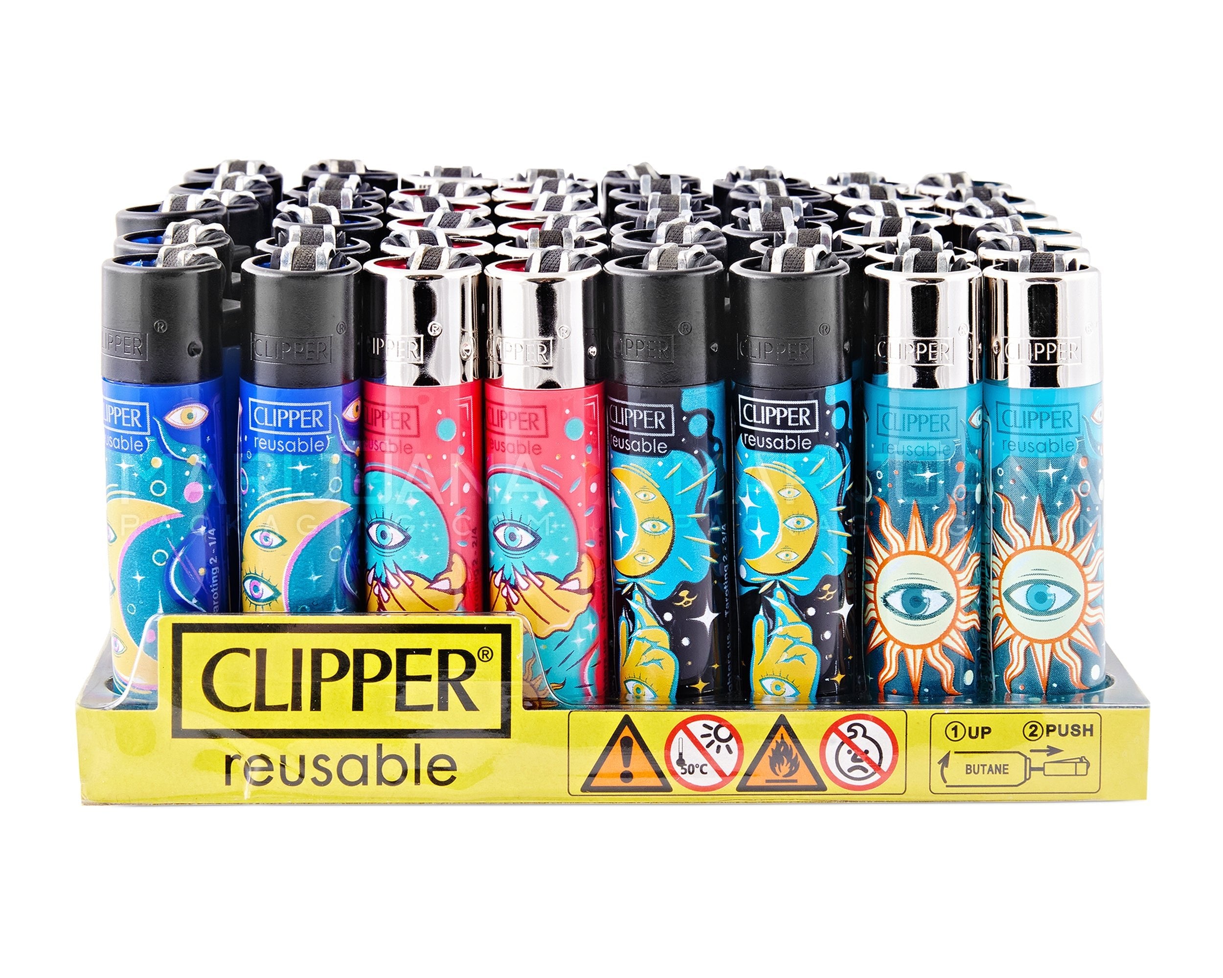 CLIPPER | 'Retail Display' Reusable Lighter - Tarot - 48 Count - 4