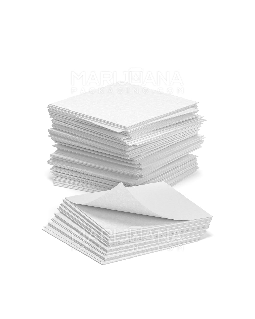 Non Silicone Coated Parchment Paper | 5in x 5in - Bleached White - 1000 Count - 4