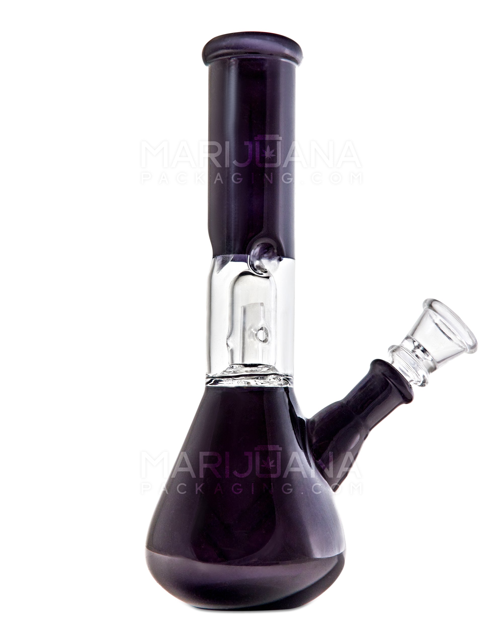 Straight Neck Dome Perc Glass Egg Water Pipe w/ Ice Catcher | 7.5in Tall - 14mm Bowl - Assorted - 7