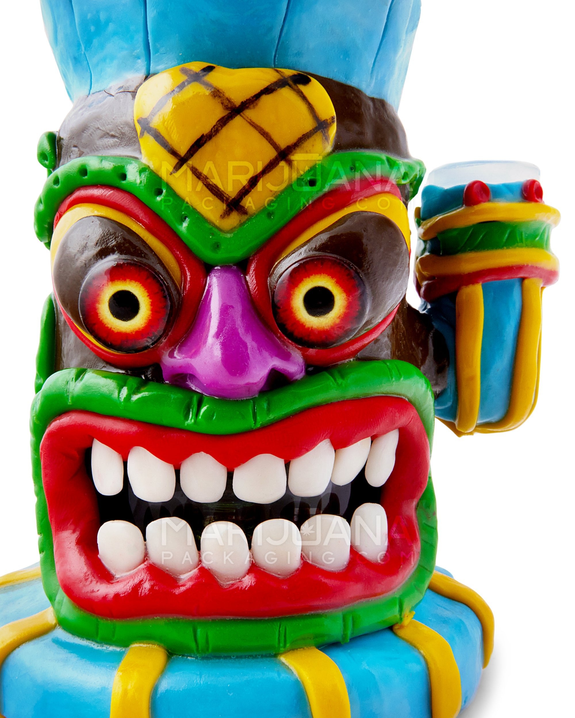 Monster Tiki Water Pipe | 8.5in Tall - 14mm Bowl - Assorted - 3