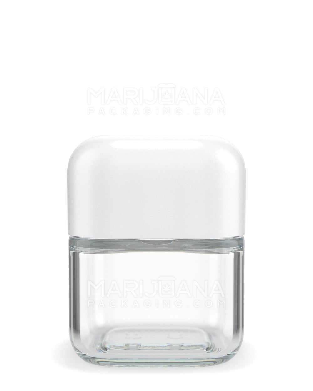 POLLEN GEAR | SoftSquare Clear Glass Jar | 46mm - 3.75oz - 72 Count - 7