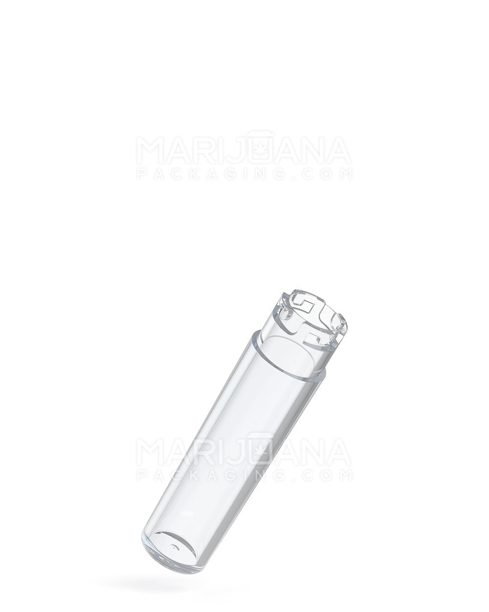 POLLEN GEAR Five10 Child Resistant Push Down & Turn Wide Short Universal Plastic Caps for Vape Tube | 120mm - Clear | Sample - 1