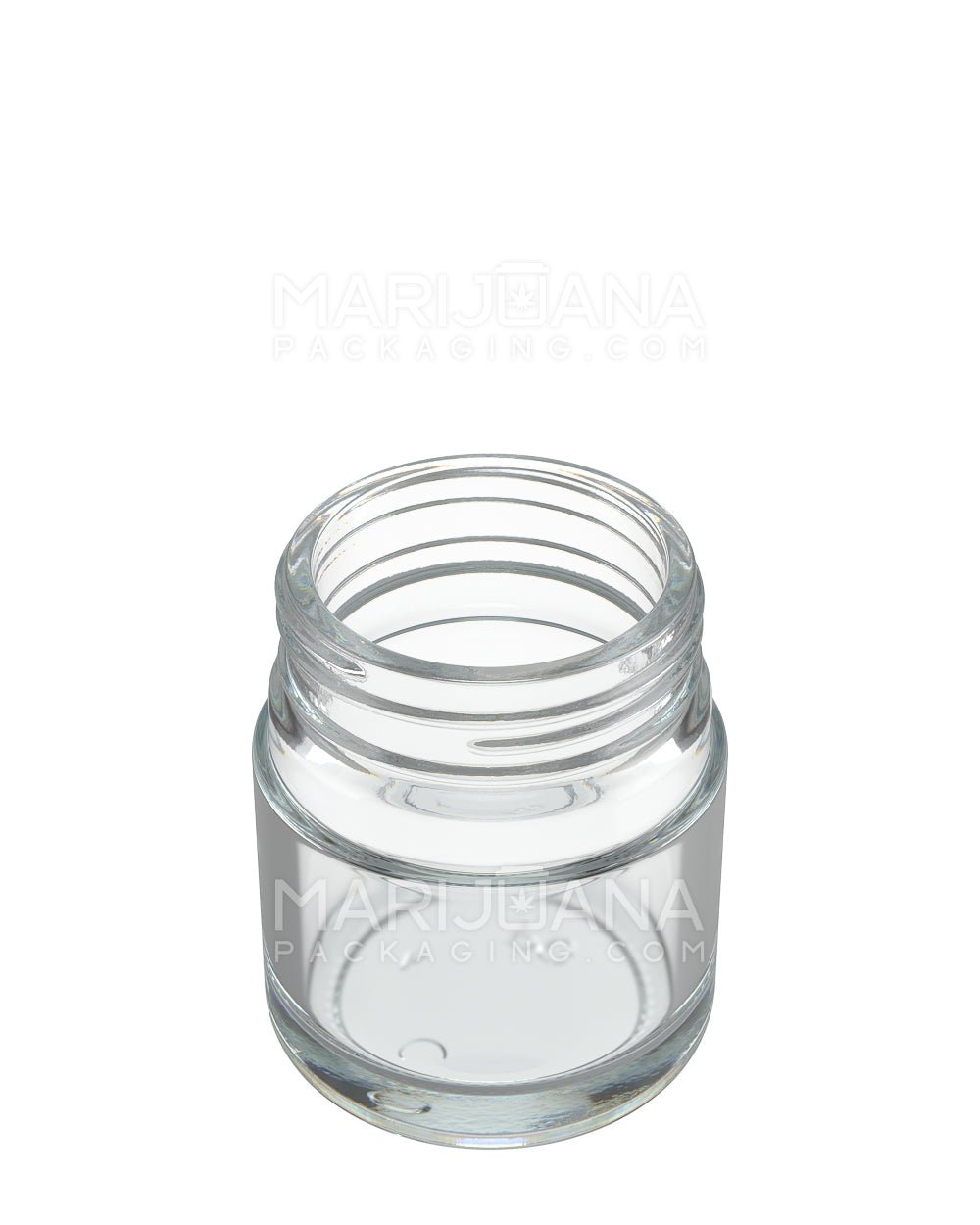 POLLEN GEAR | HiLine Straight Sided Clear Glass Jars | 45mm - 2.5oz - 72 Count - 2