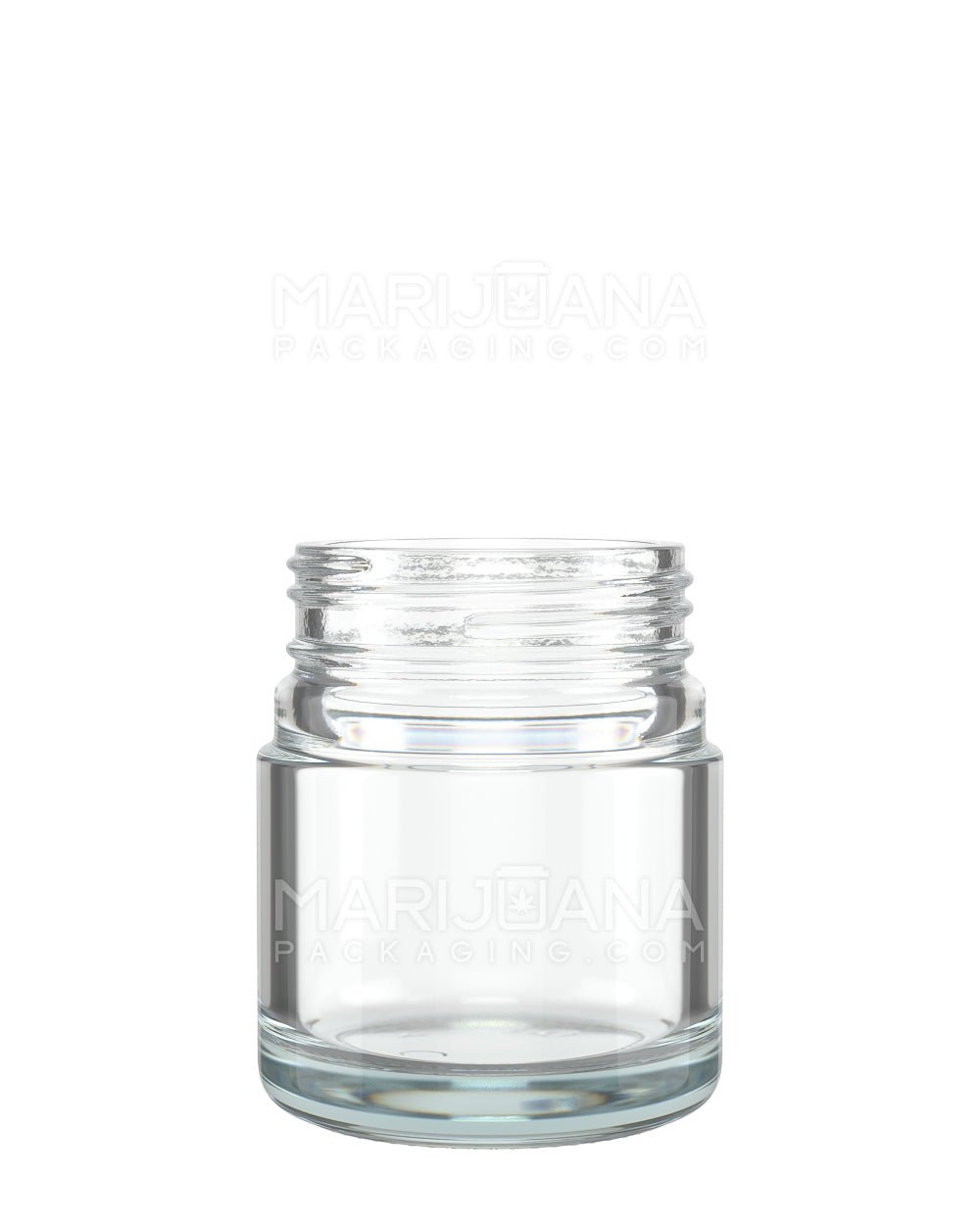 POLLEN GEAR | HiLine Straight Sided Clear Glass Jars | 45mm - 2.5oz - 72 Count - 1