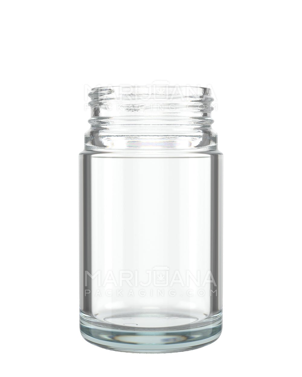 POLLEN GEAR | HiLine Straight Sided Clear Glass Jars | 45mm - 3.75oz - 72 Count - 1