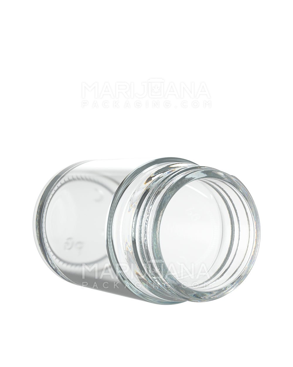 POLLEN GEAR | HiLine Straight Sided Clear Glass Jars | 45mm - 3.75oz - 72 Count - 3