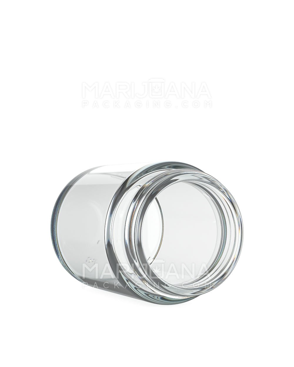 POLLEN GEAR | LoPro Wide Mouth Straight Sided Clear Glass Jars | 38mm - 6oz - 60 Count - 3