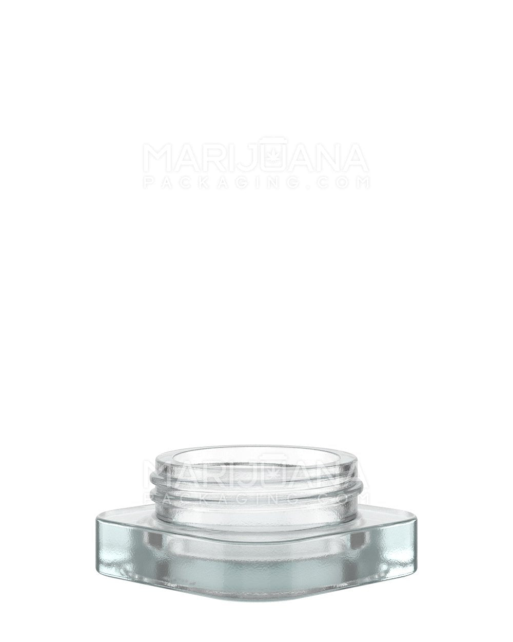 POLLEN GEAR | SoftSquare Clear Glass Concentrate Jar | 38mm - 5mL - 360 Count - 1