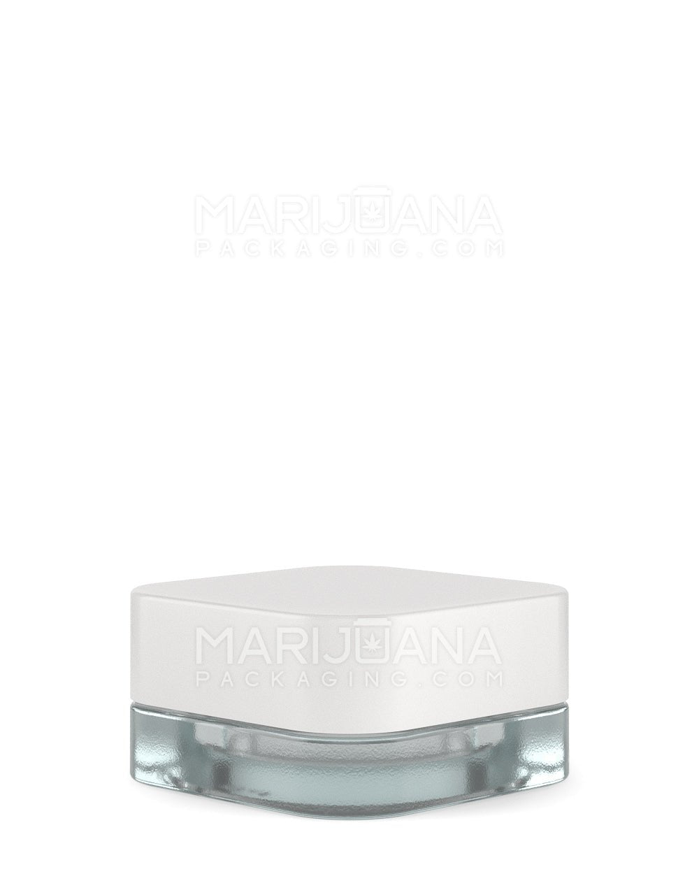 POLLEN GEAR | SoftSquare Clear Glass Concentrate Jar | 38mm - 5mL - 360 Count - 6