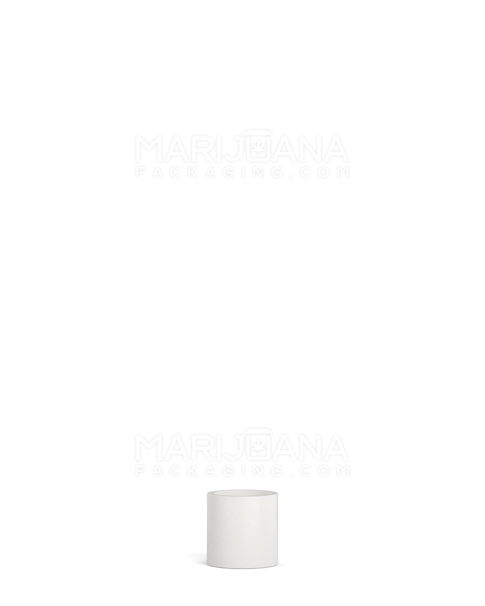 POLLEN GEAR Slim Tube Child Resistant Short Flat Vape Cartridge Plastic Caps | 15mm - Matte White | Sample - 1