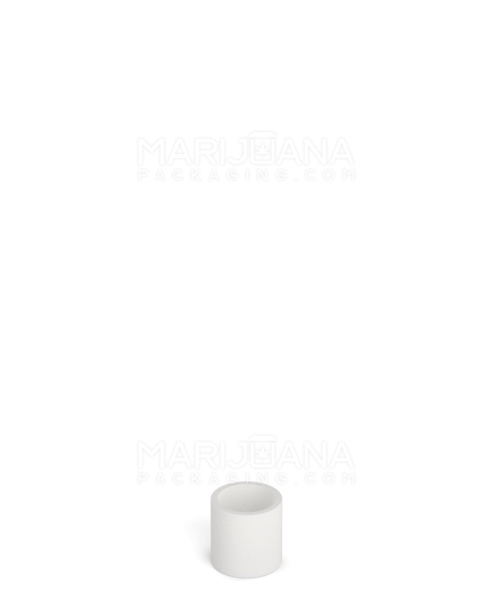 POLLEN GEAR | Slim Tube Child Resistant Short Flat Vape Cartridge Plastic Caps | 8mm - Matte White - 5000 Count - 2