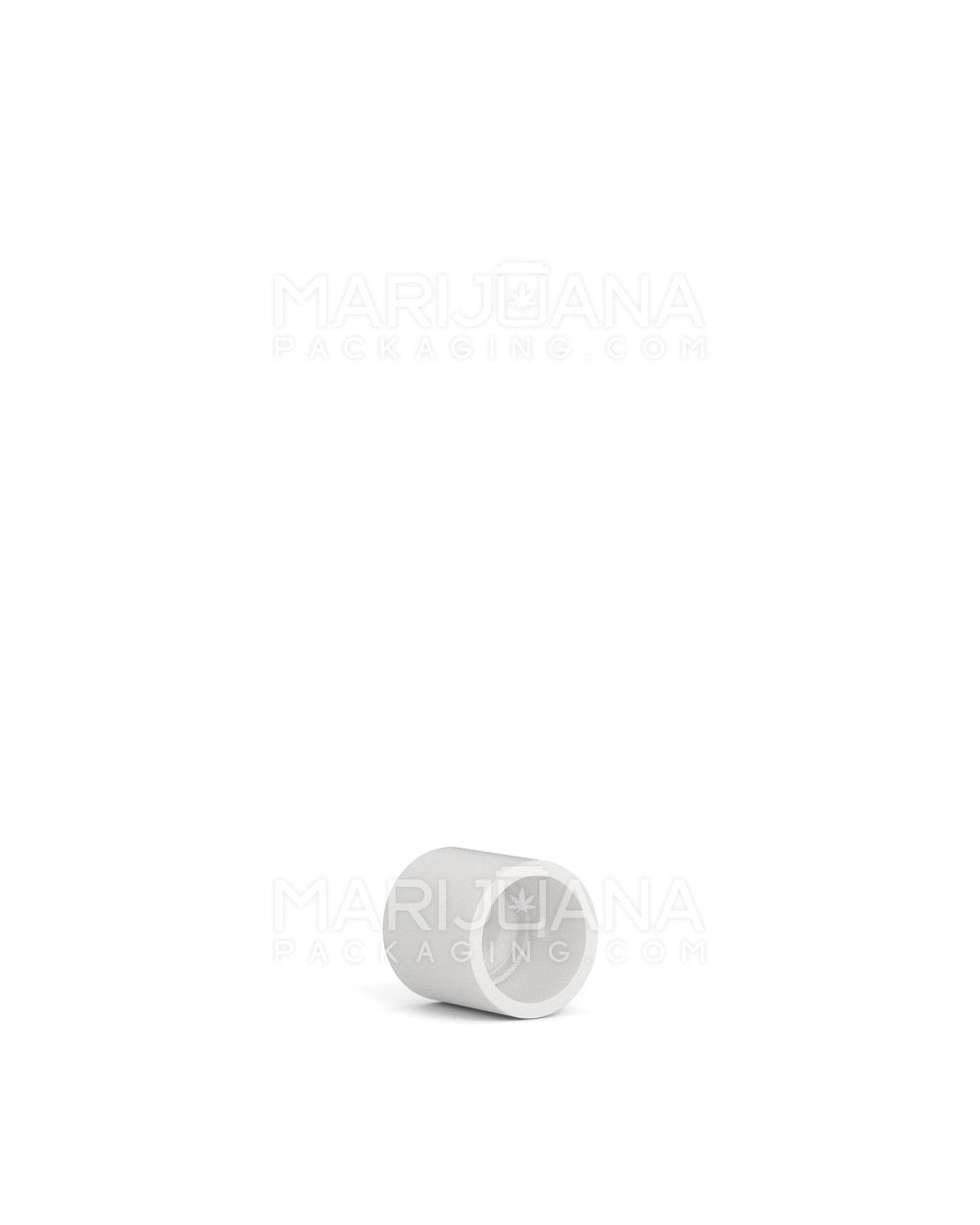 POLLEN GEAR | Slim Tube Child Resistant Short Flat Vape Cartridge Plastic Caps | 8mm - Matte White - 5000 Count - 3