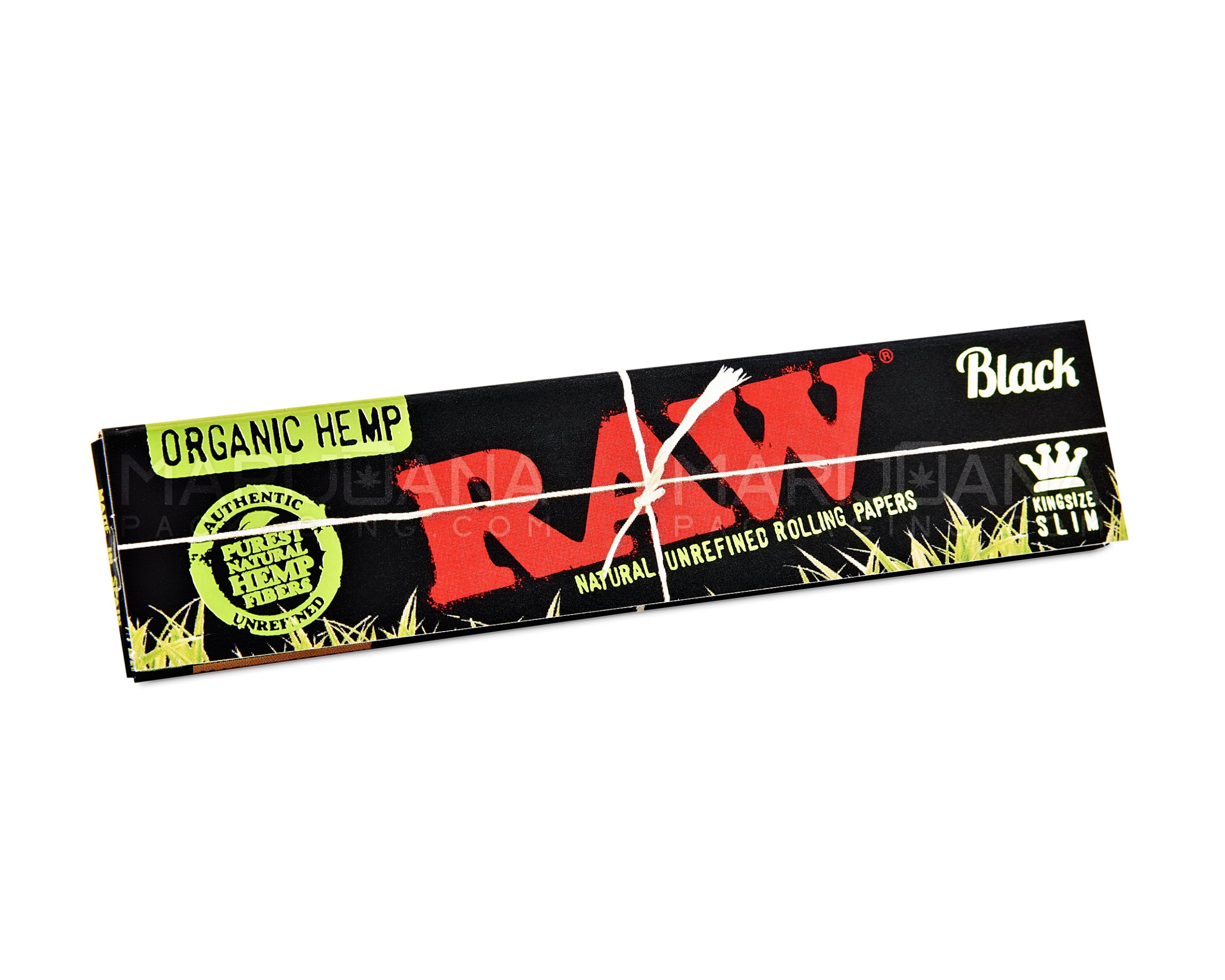 RAW | 'Retail Display' King Size Black Organic Hemp Rolling Papers | 109mm - Classic - 50 Count - 3