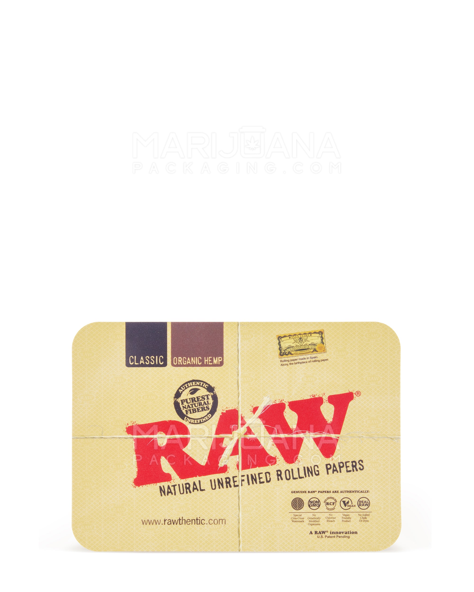 RAW | Logo Magnetic Rolling Tray Cover | 7in x 5in - Mini - Metal
