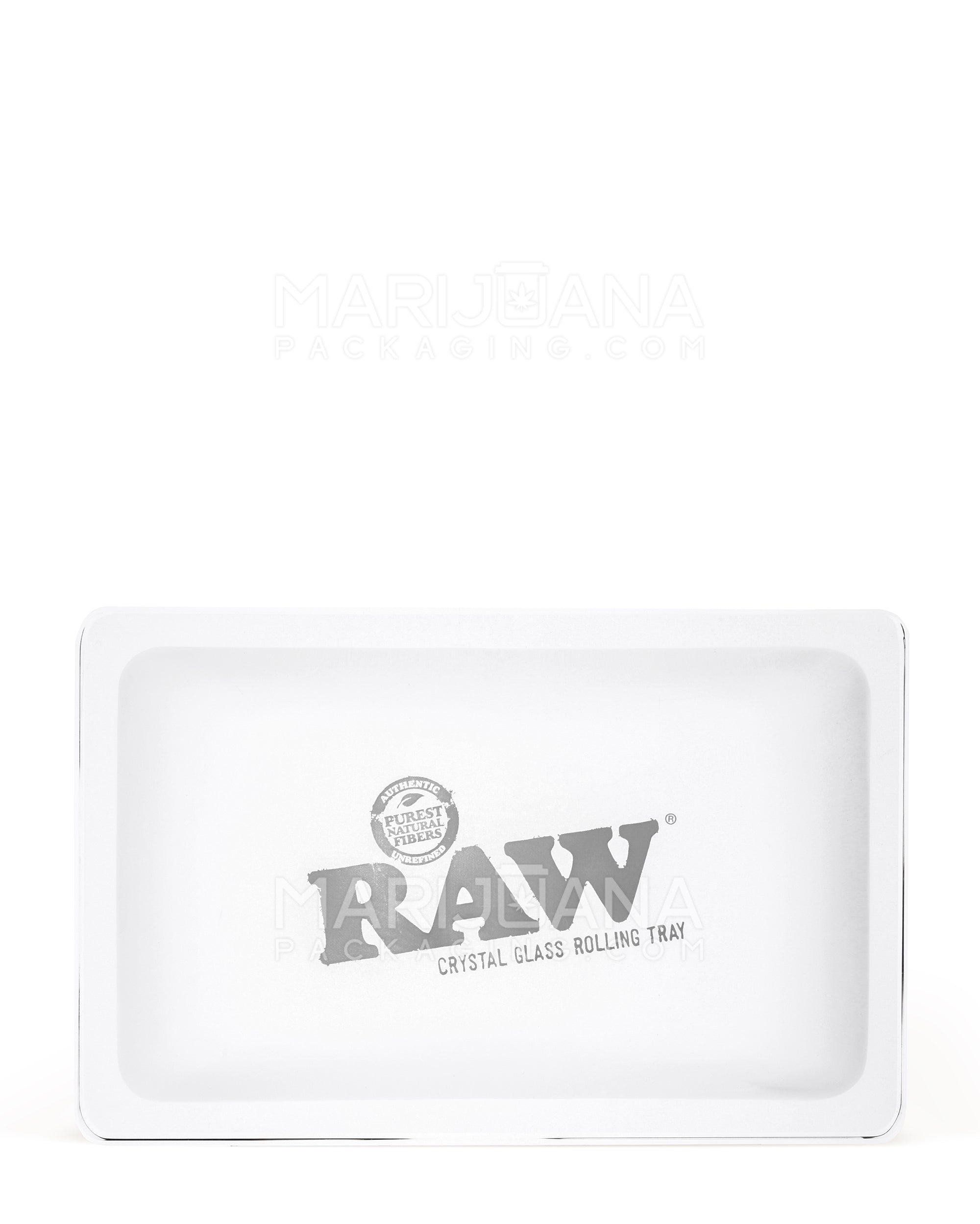 RAW | Crystal Glass Rolling Tray | 11in x 7in - Small - Glass