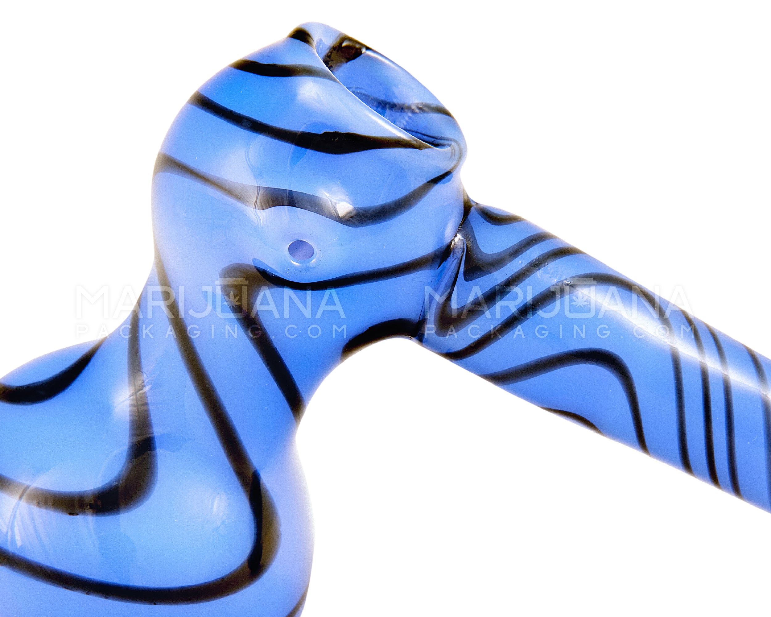 Striped Hammer Bubbler | 5.5in Long - Glass - Assorted - 4