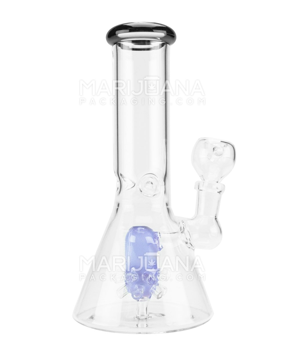 8" Beaker Glass Water Pipe w/ Satellite Showerhead 14mm - 5