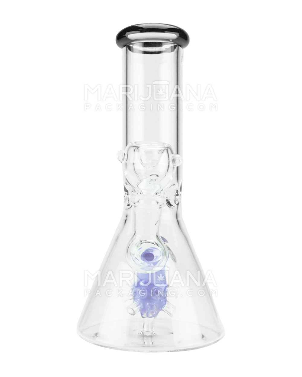 8" Beaker Glass Water Pipe w/ Satellite Showerhead 14mm - 2