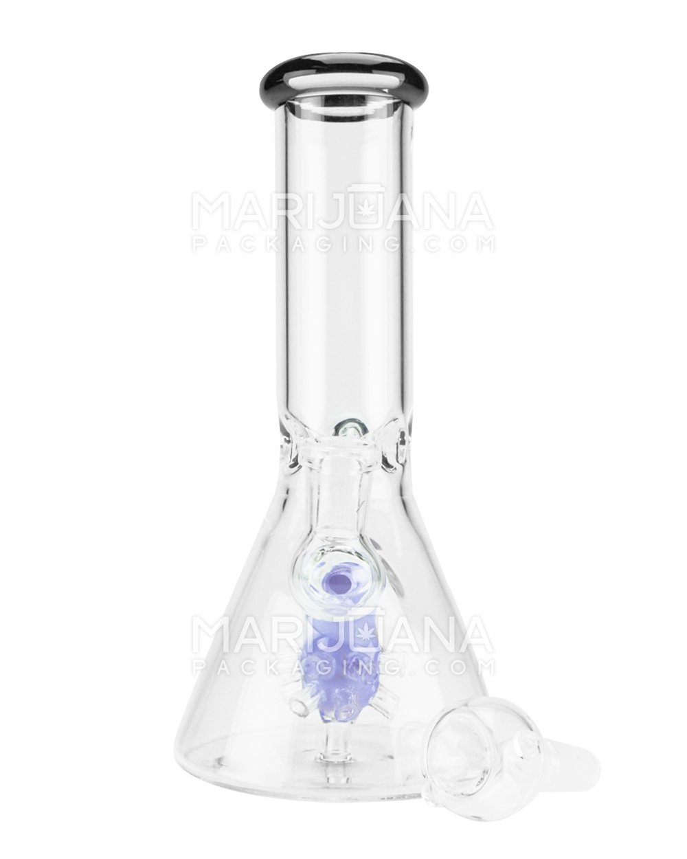 8" Beaker Glass Water Pipe w/ Satellite Showerhead 14mm - 1
