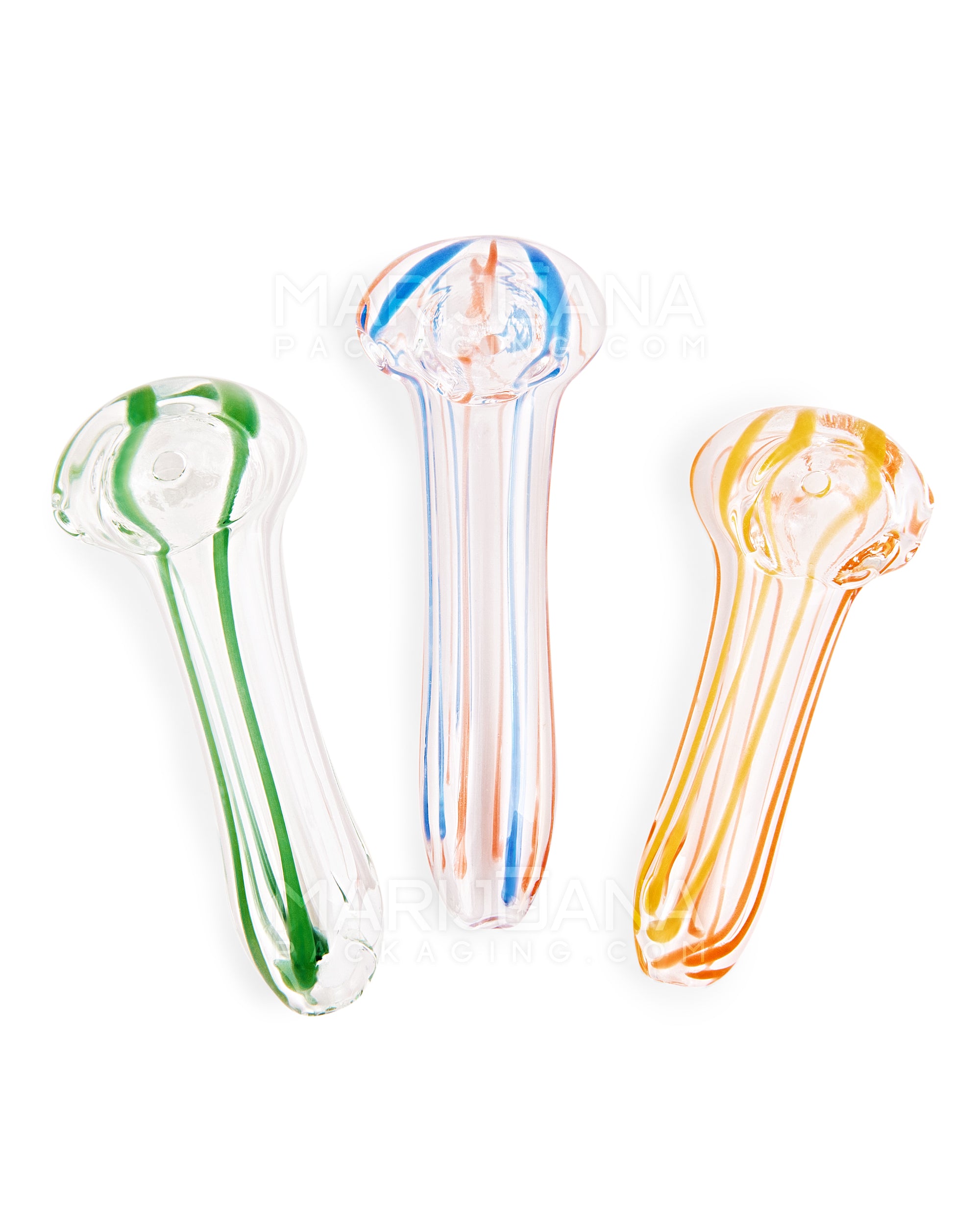Assorted Swirl Spoon Hand Pipe | 2.5in Long - Glass - 50 Count - 1