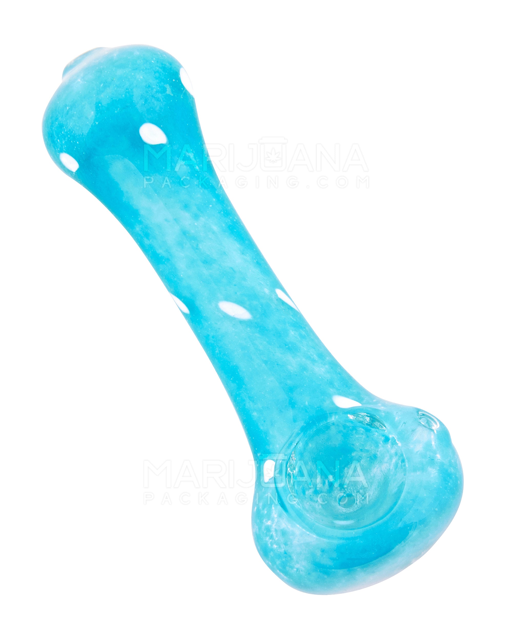 Frit Spoon Hand Pipe | 4in Long - Glass - Assorted